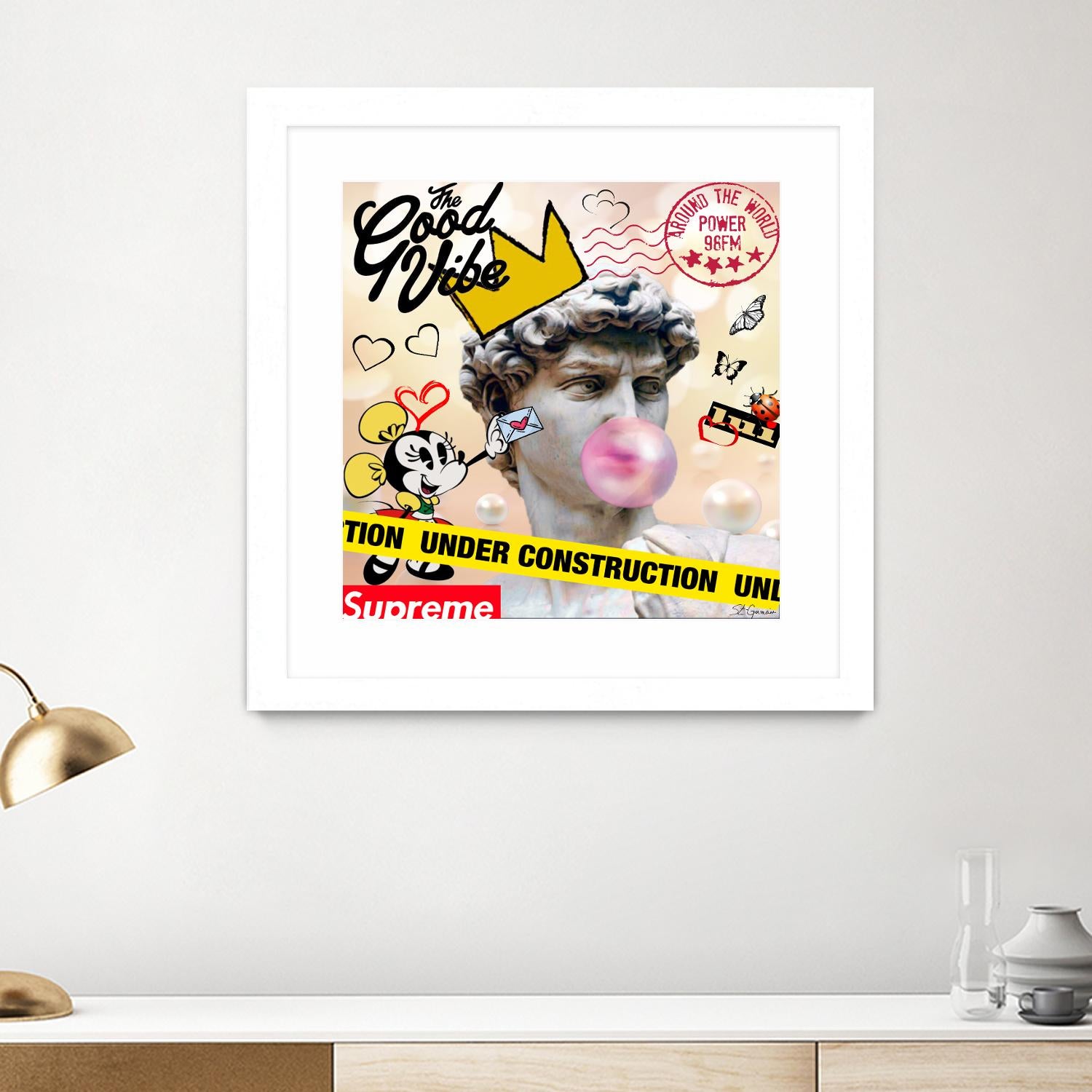 My David by Carole St-Germain on GIANT ART - pink digital david