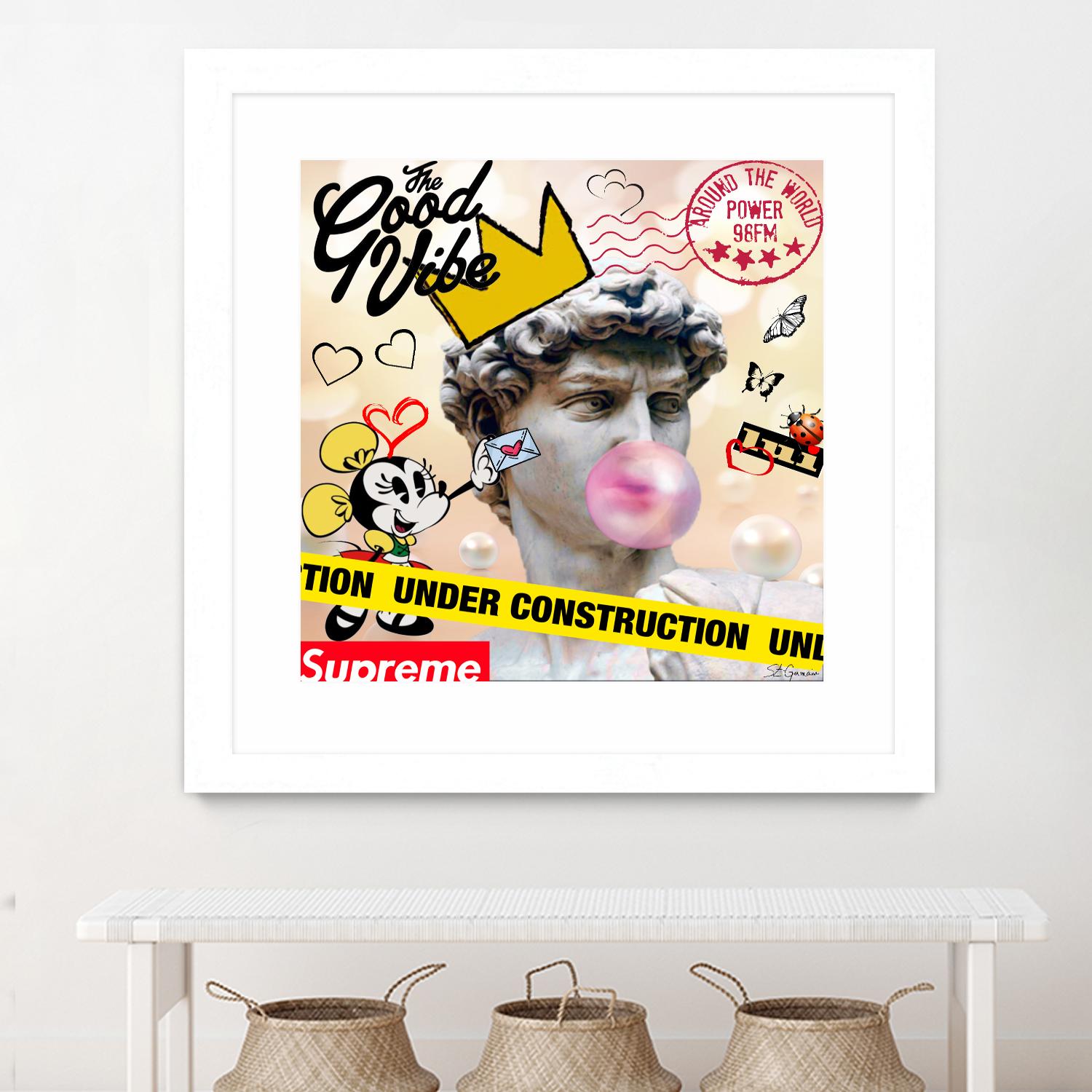 My David by Carole St-Germain on GIANT ART - pink digital david