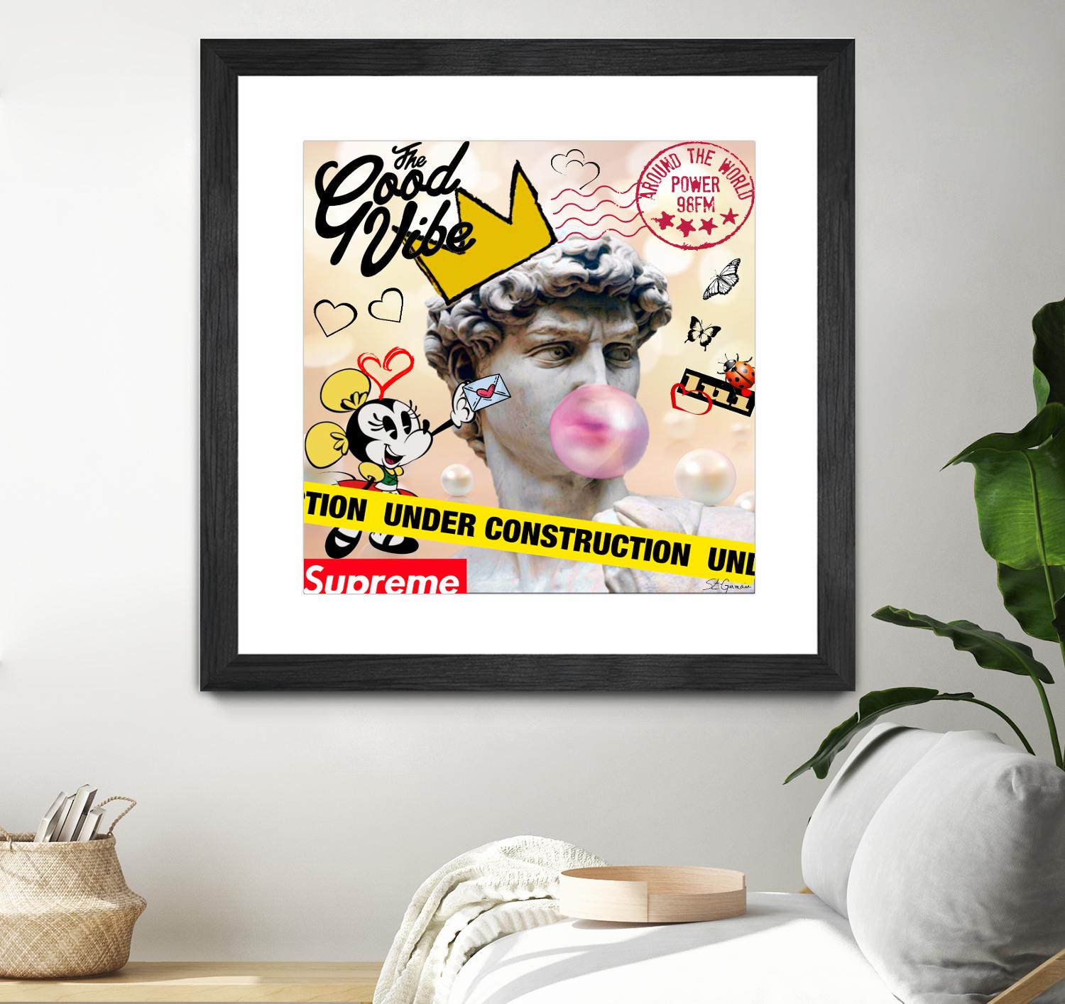 My David by Carole St-Germain on GIANT ART - pink digital david