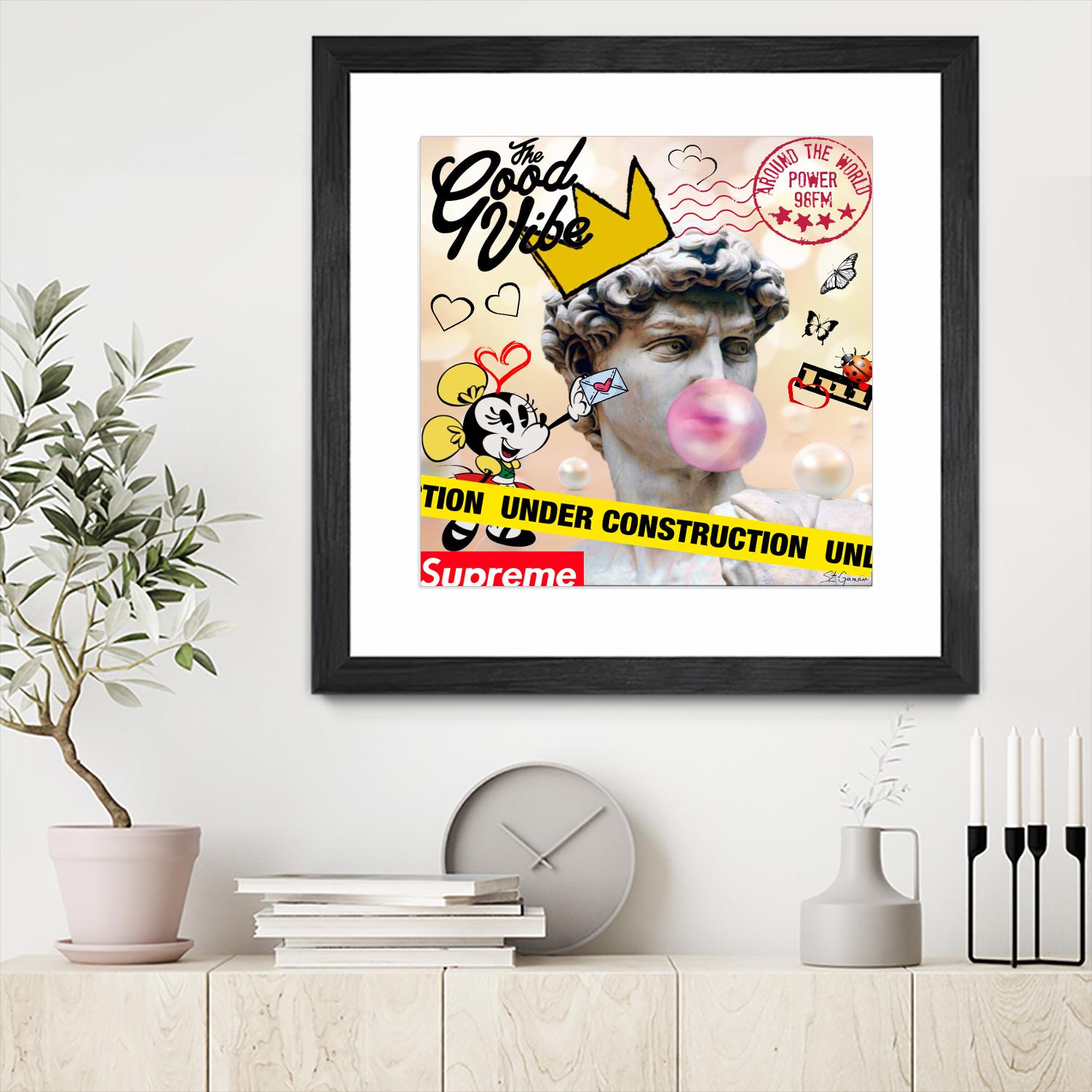 My David by Carole St-Germain on GIANT ART - pink digital david