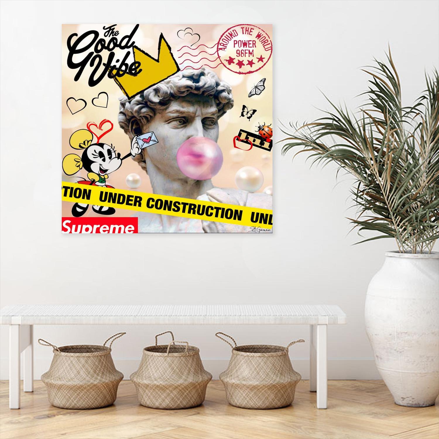 My David by Carole St-Germain on GIANT ART - red digital mini mouse