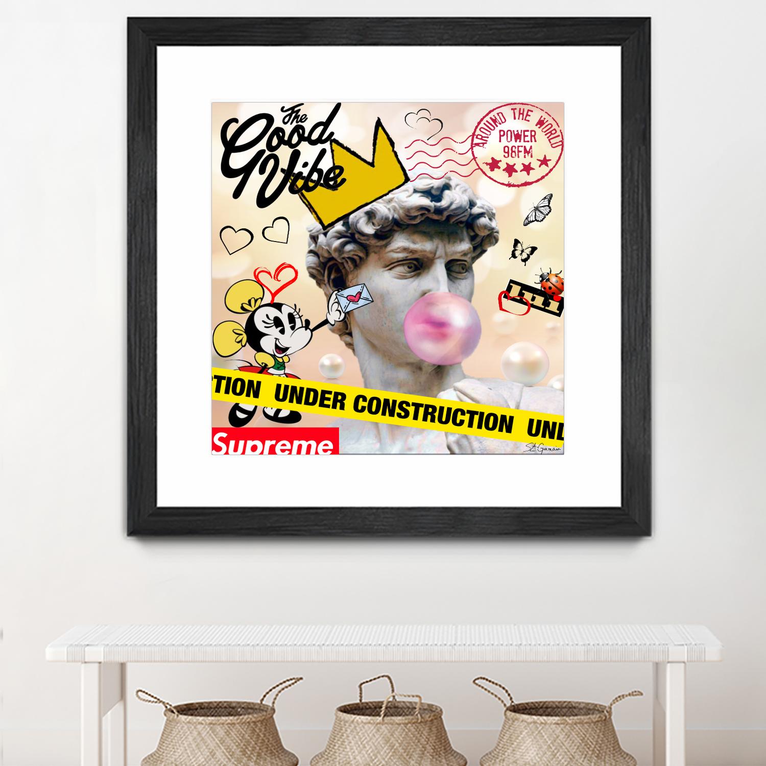 My David by Carole St-Germain on GIANT ART - pink digital david