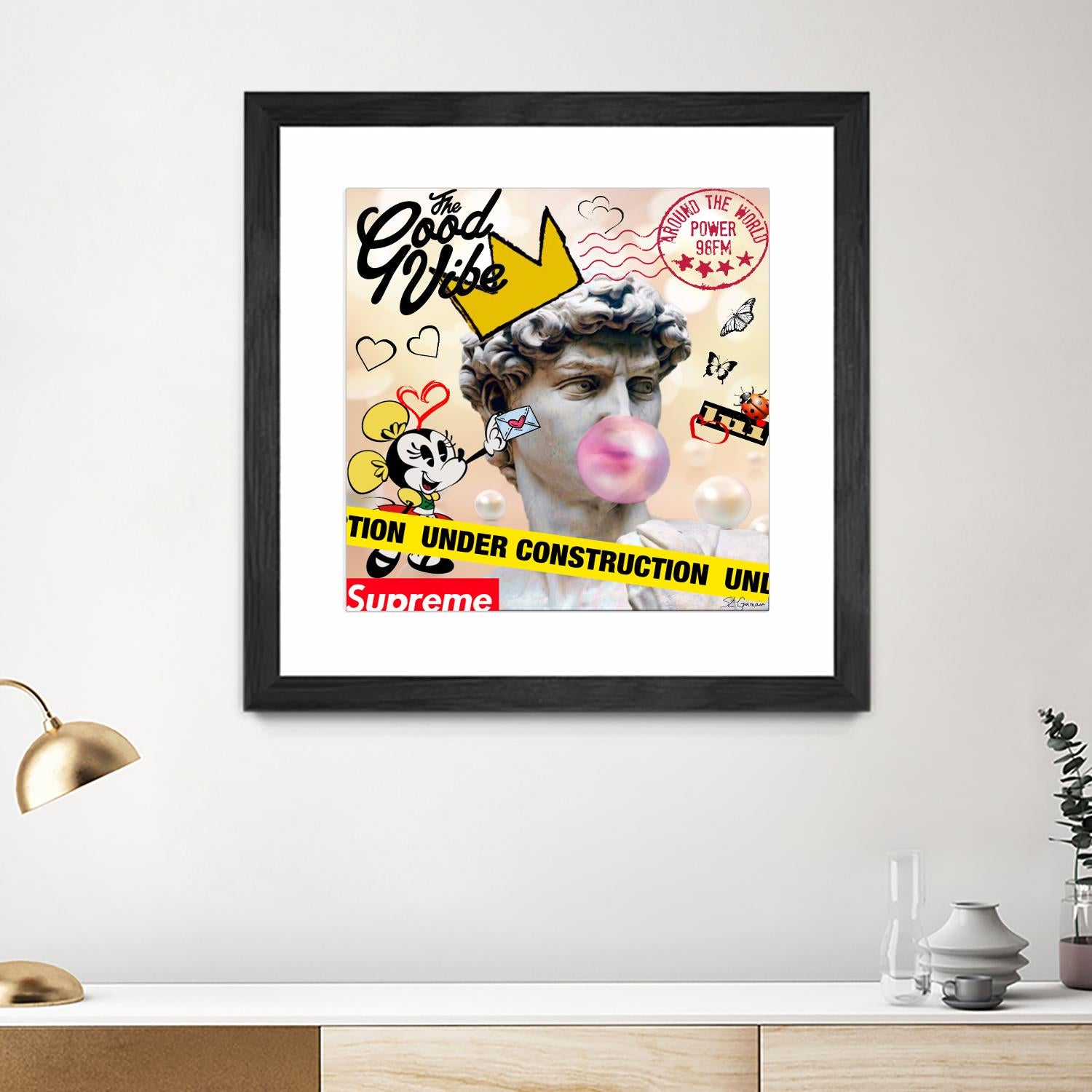 My David by Carole St-Germain on GIANT ART - pink digital david