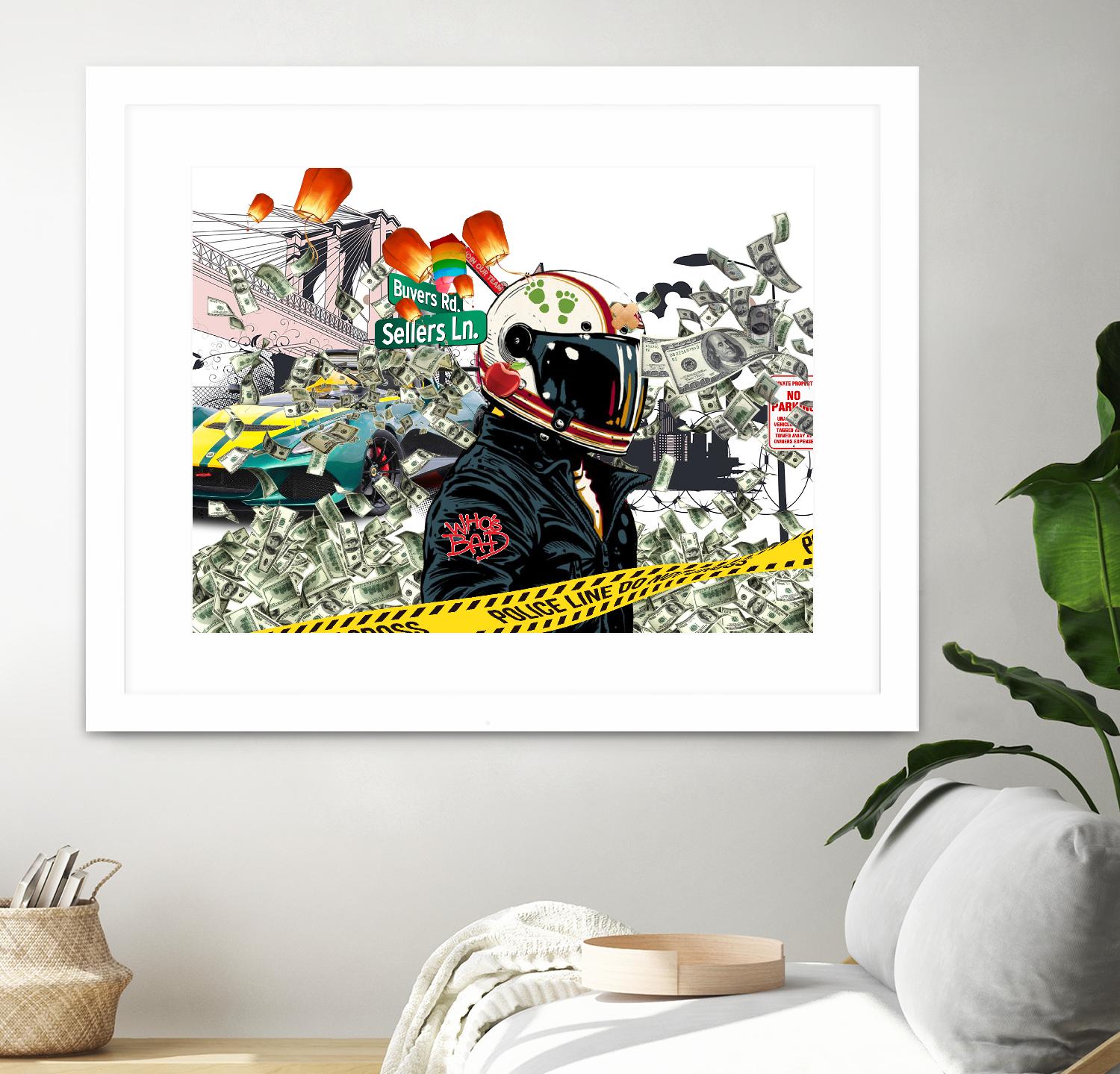 Urban Street by Carole St-Germain on GIANT ART - red digital police