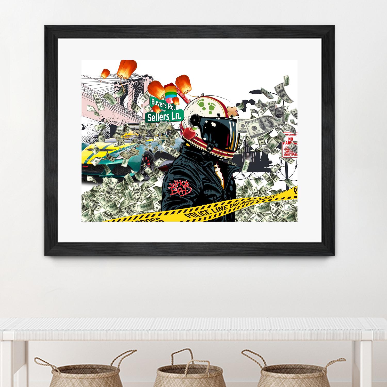 Urban Street by Carole St-Germain on GIANT ART - red digital police