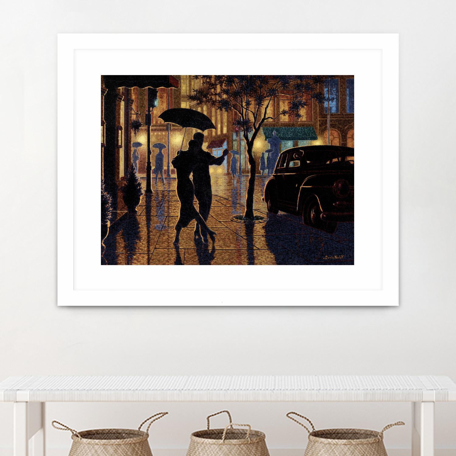 Au parfait du présent by Denis Nolet on GIANT ART - gold la nuit