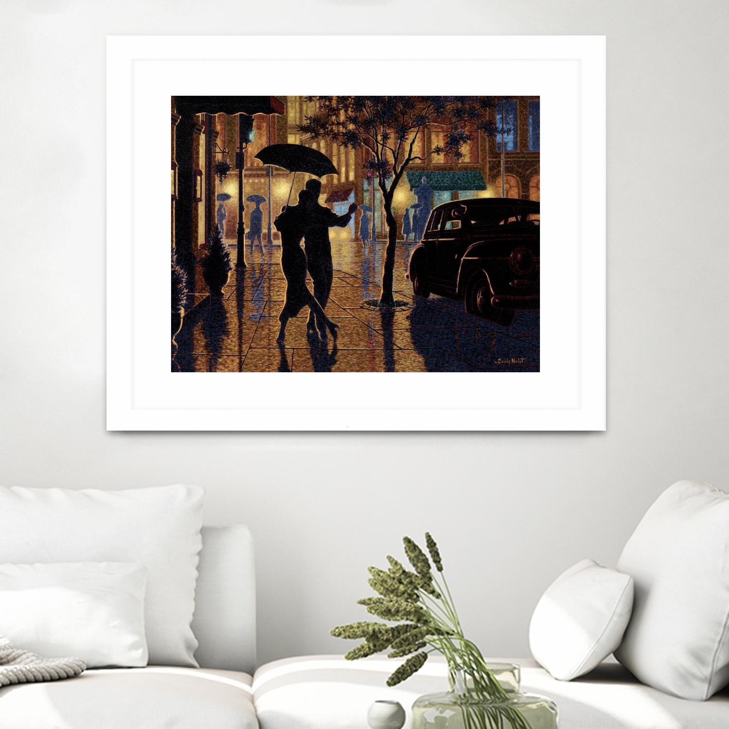 Au parfait du présent by Denis Nolet on GIANT ART - gold la nuit