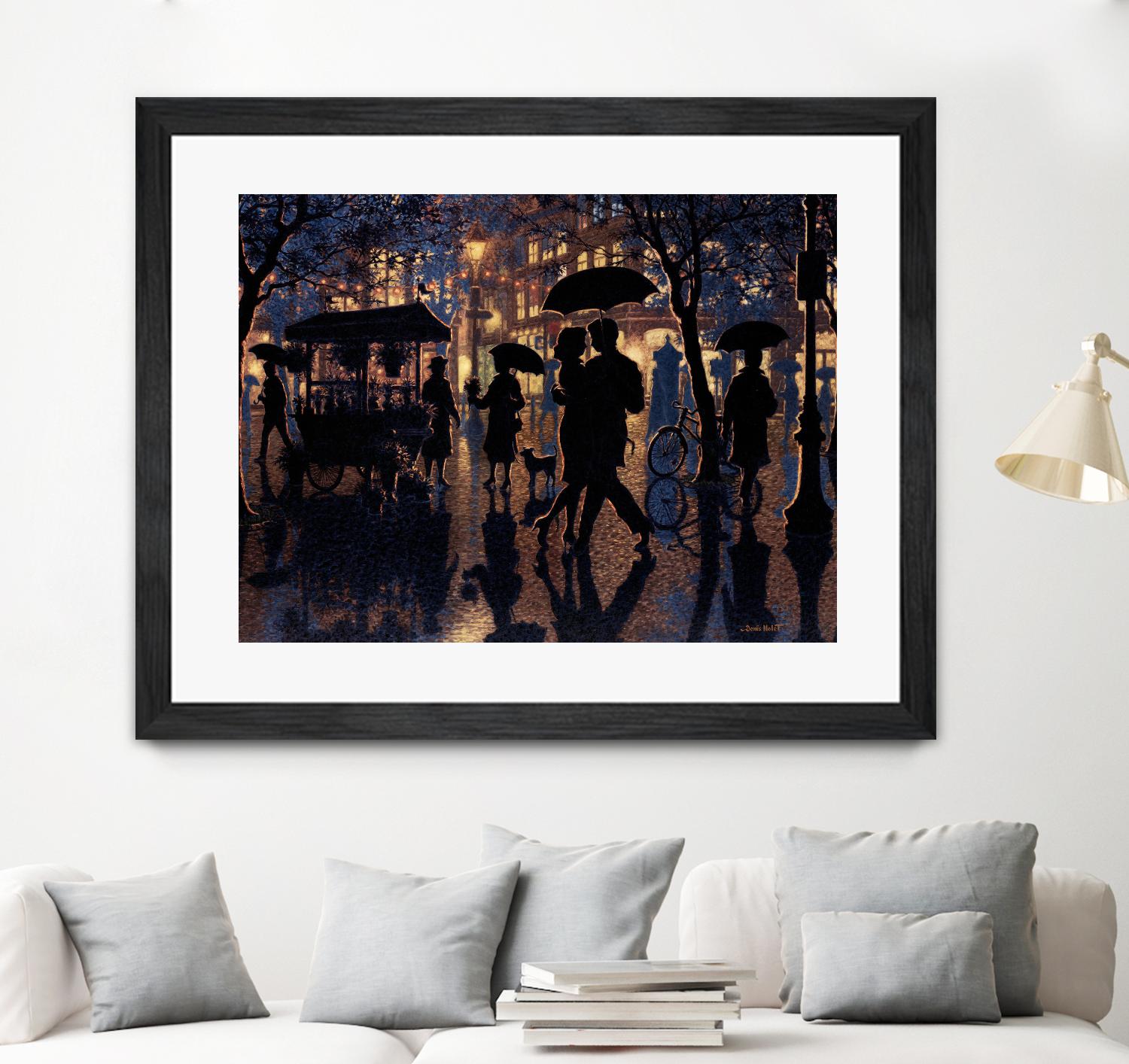 Autour de nous by Denis Nolet on GIANT ART - black figurative artistes du québec