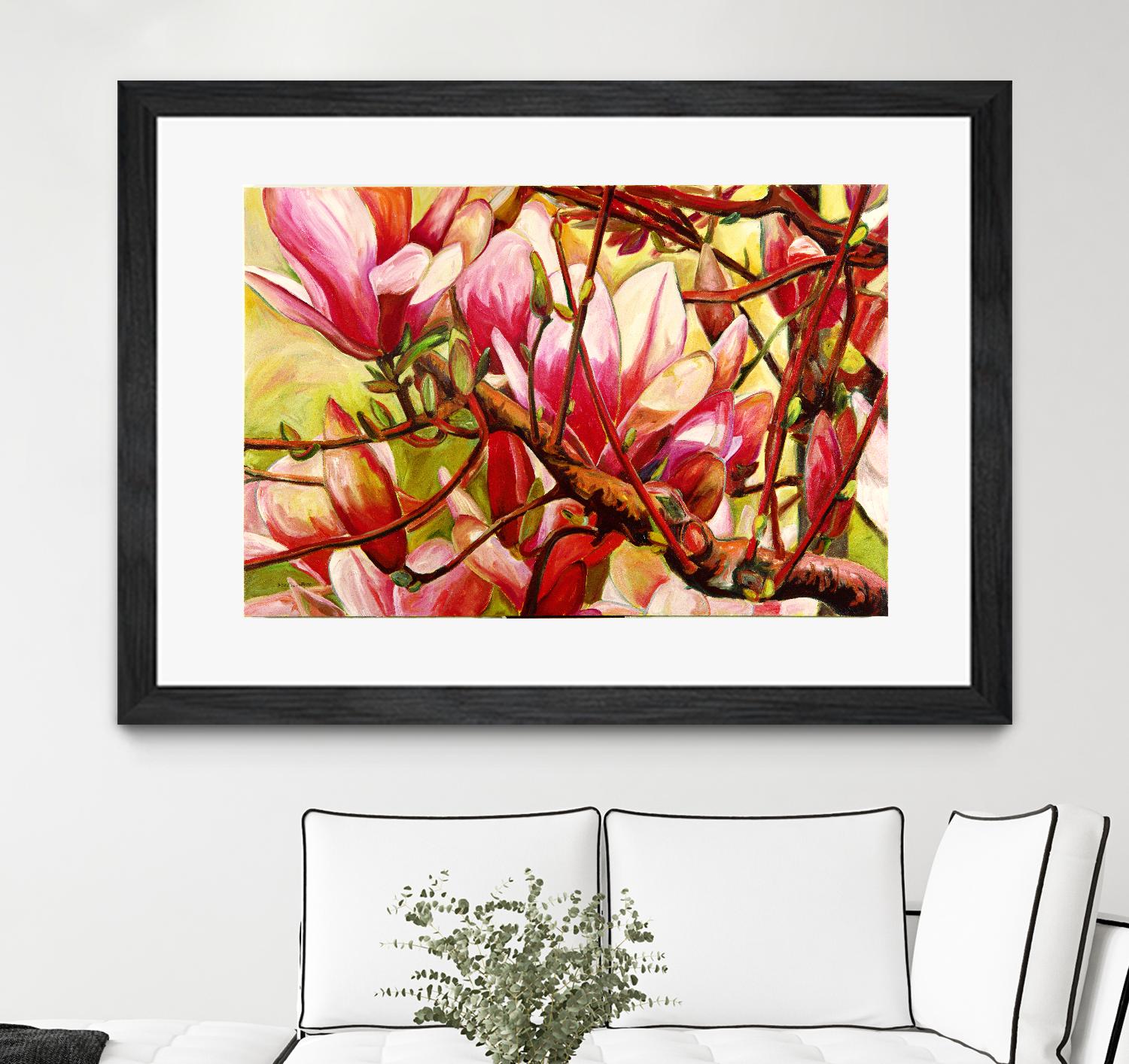 Connection by Mary McLorn Valle on GIANT ART - green floral