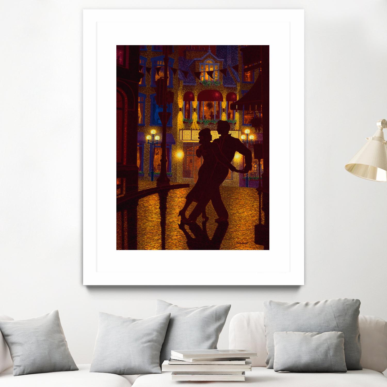 Mille et une nuit by Denis Nolet on GIANT ART - red figurative la nuit