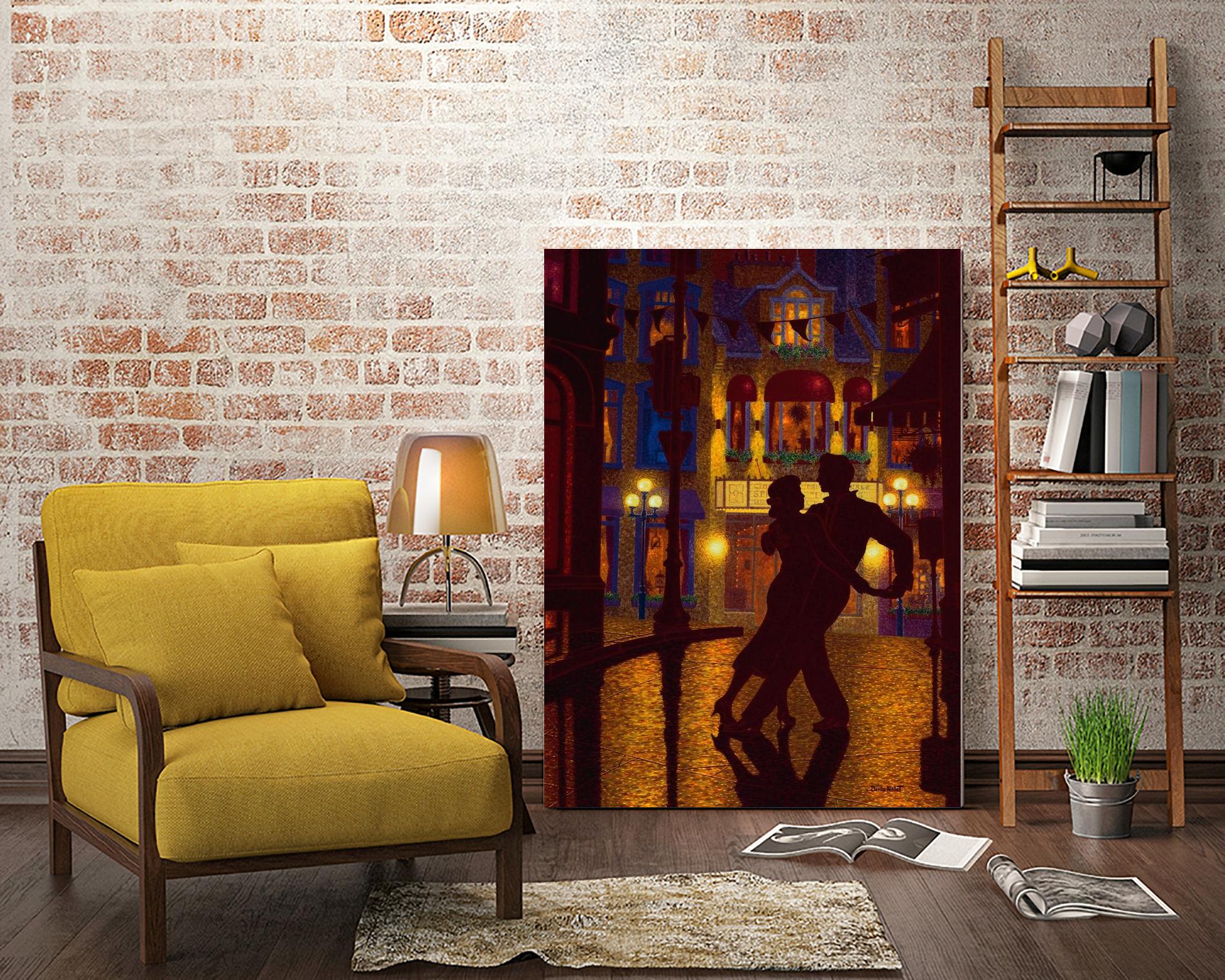 Mille et une nuit by Denis Nolet on GIANT ART - red figurative la nuit