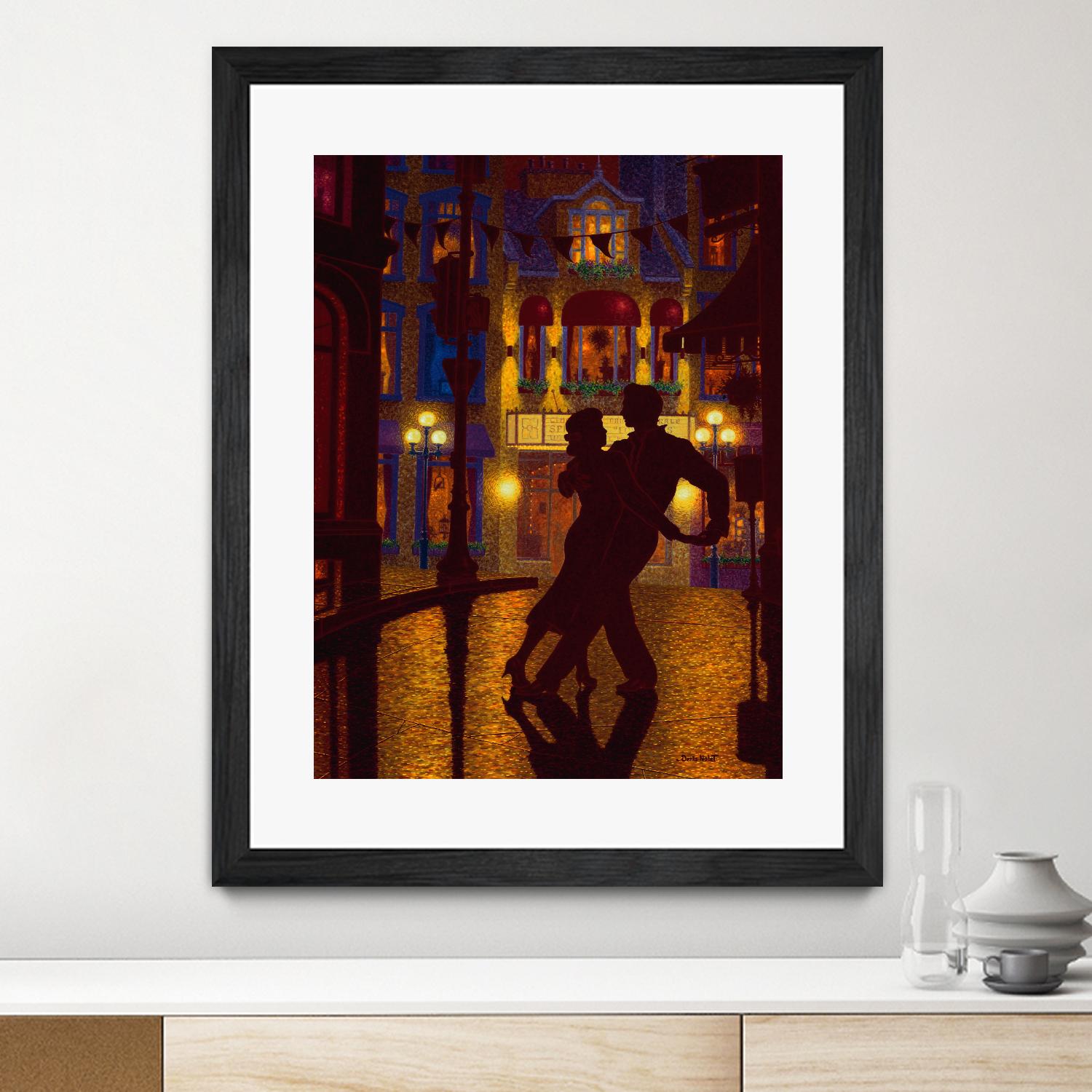 Mille et une nuit by Denis Nolet on GIANT ART - red figurative la nuit