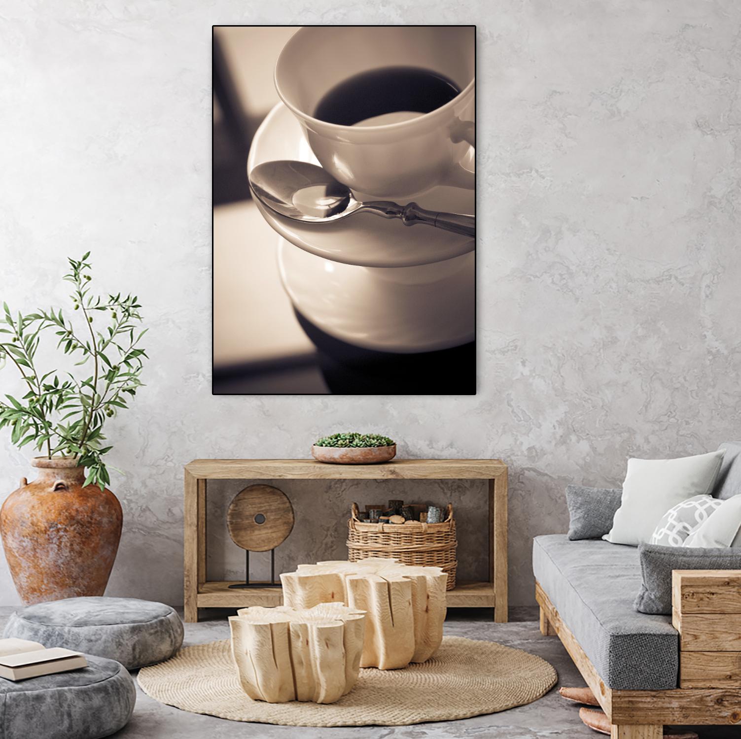 Arôme du matin by Jean-François Dupuis on GIANT ART - black kitchen