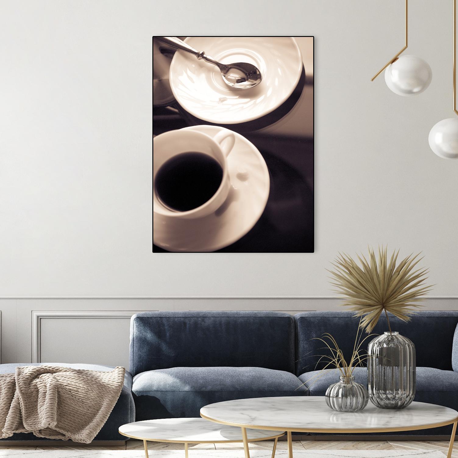 Caféfolie by Jean-François Dupuis on GIANT ART - black kitchen