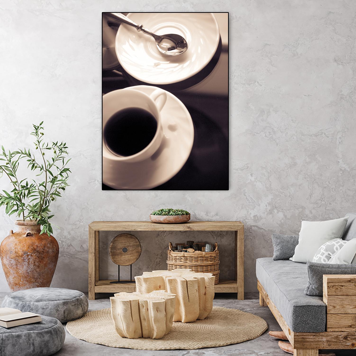 Caféfolie by Jean-François Dupuis on GIANT ART - black kitchen