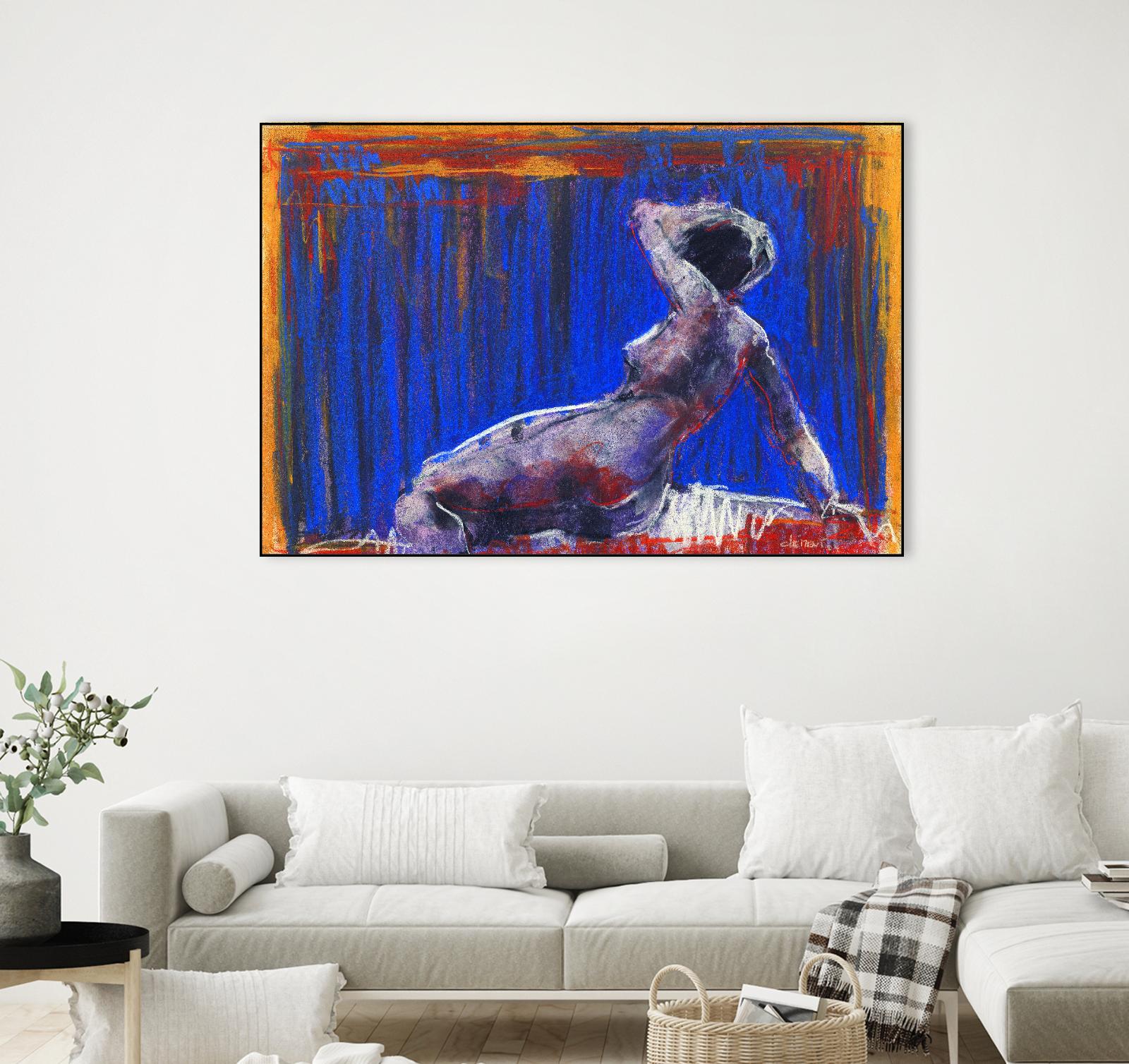 Resti by Jacques Clement on GIANT ART - blue nude