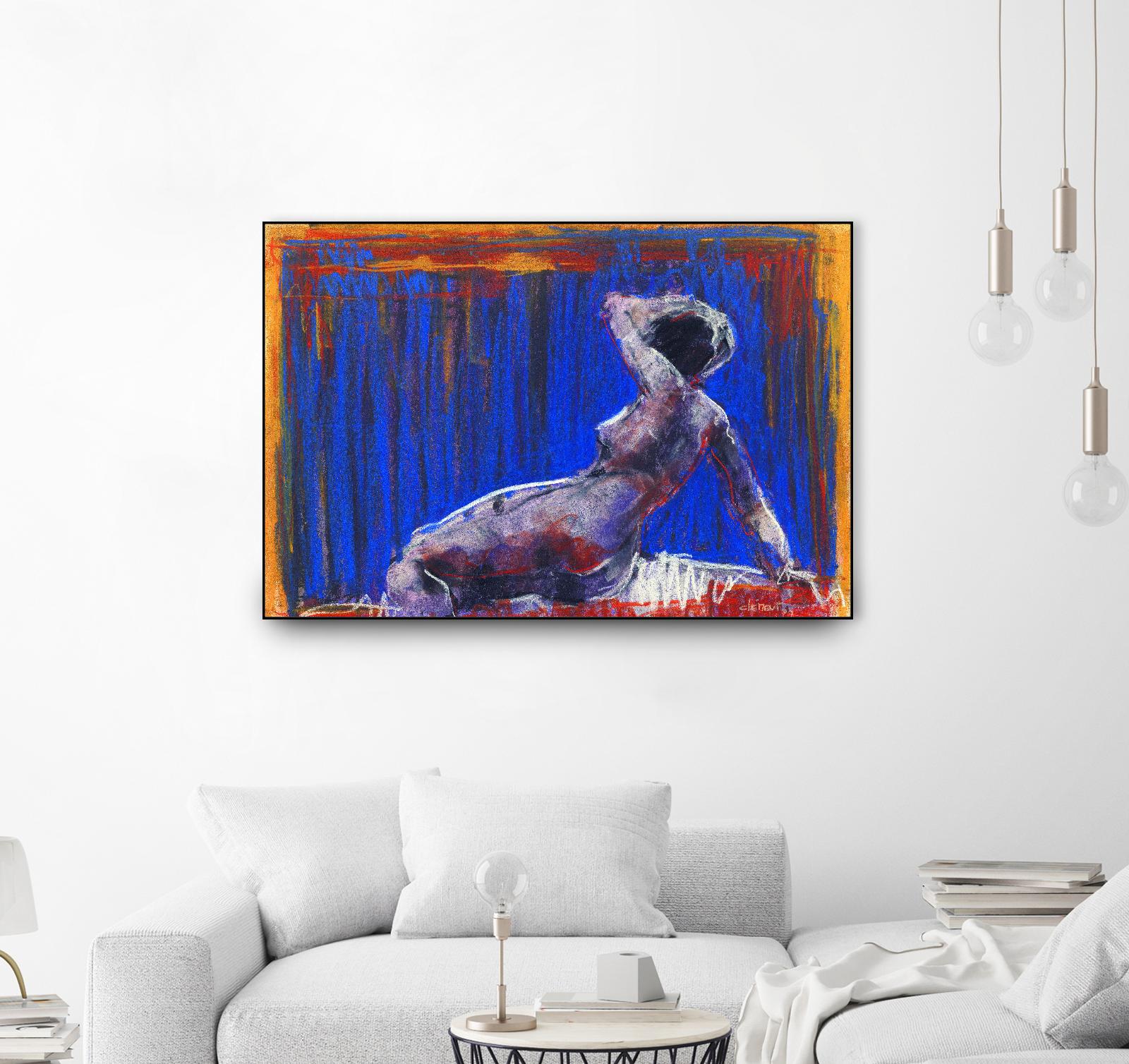 Resti by Jacques Clement on GIANT ART - blue nude