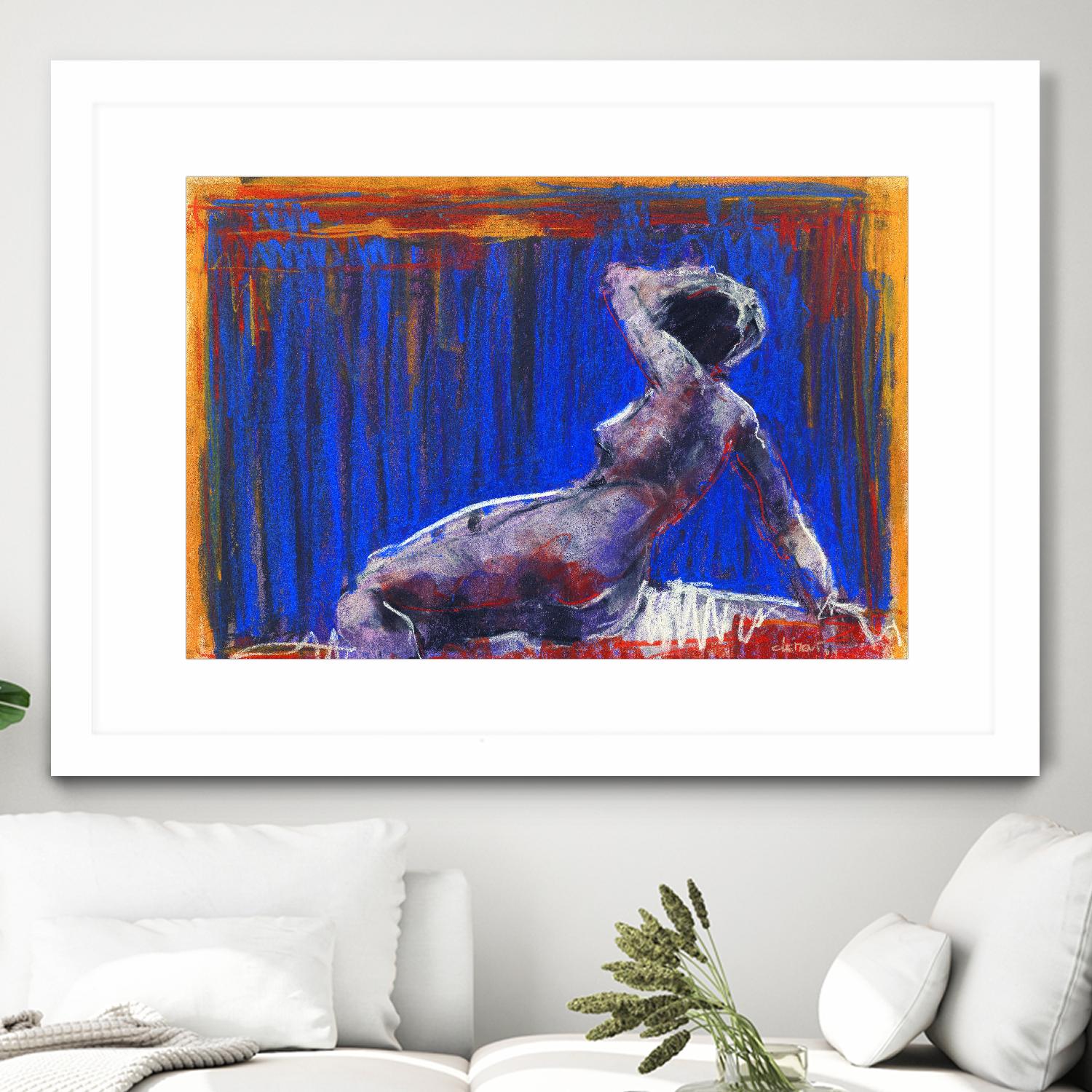 Resti by Jacques Clement on GIANT ART - blue nude