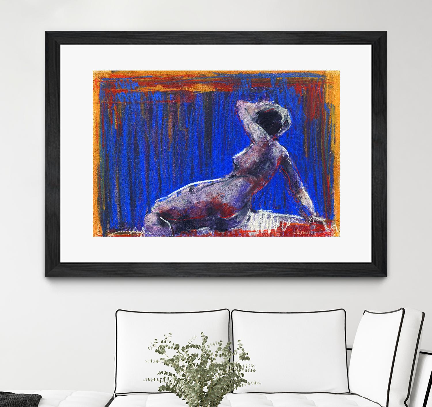 Resti by Jacques Clement on GIANT ART - blue nude