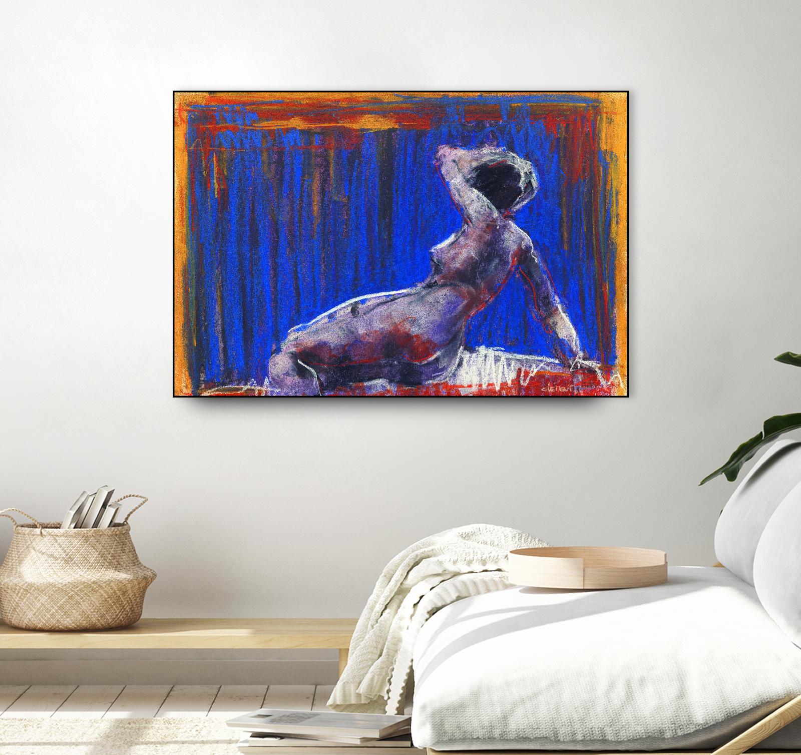 Resti by Jacques Clement on GIANT ART - blue nude