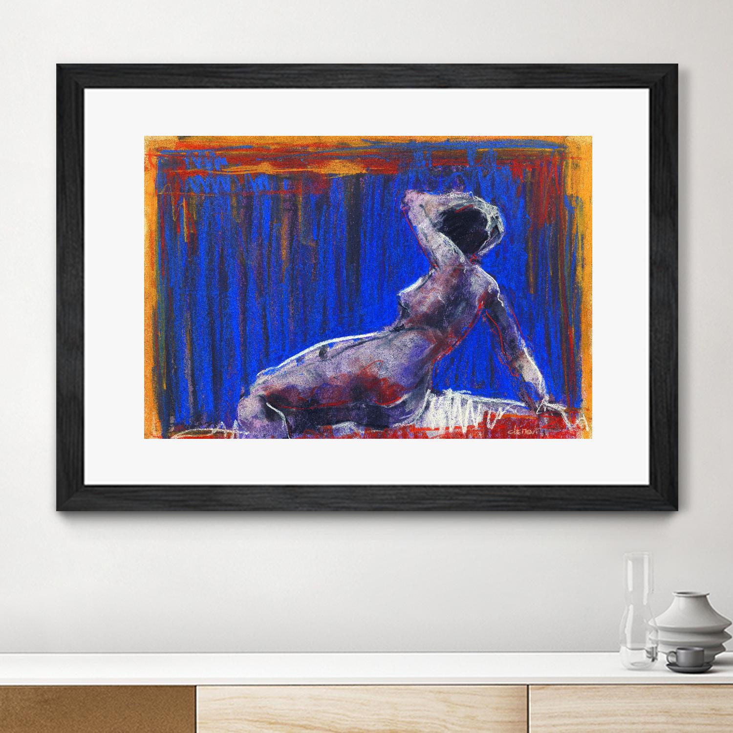 Resti by Jacques Clement on GIANT ART - blue nude