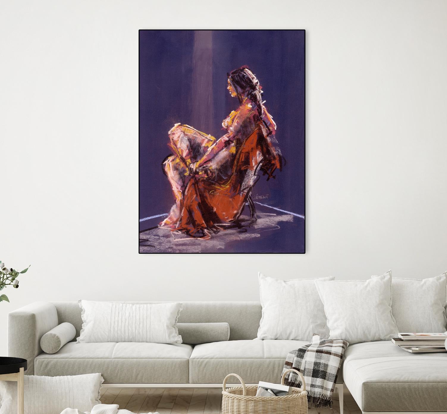 Vidra by Jacques Clement on GIANT ART - beige nude