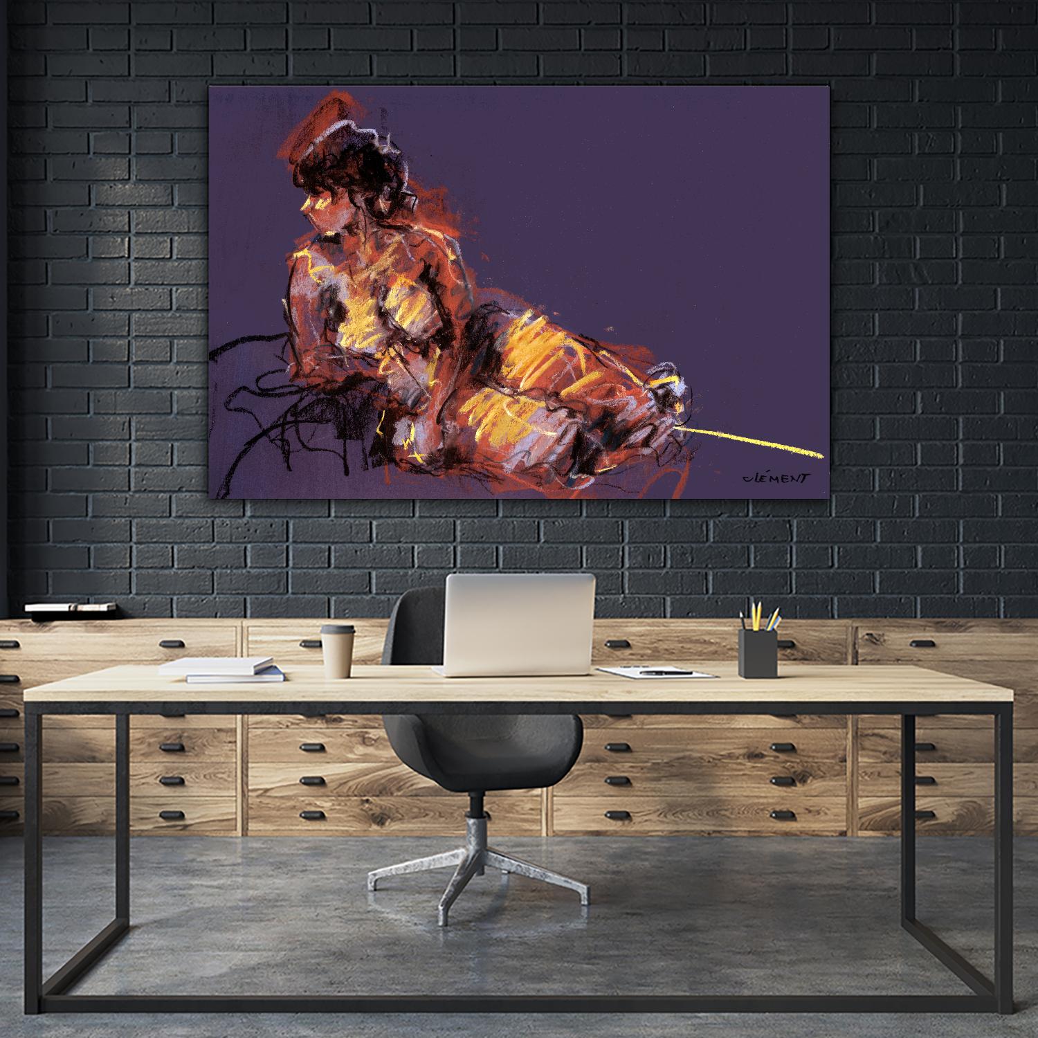 Nude I by Jacques Clement on GIANT ART - beige nude