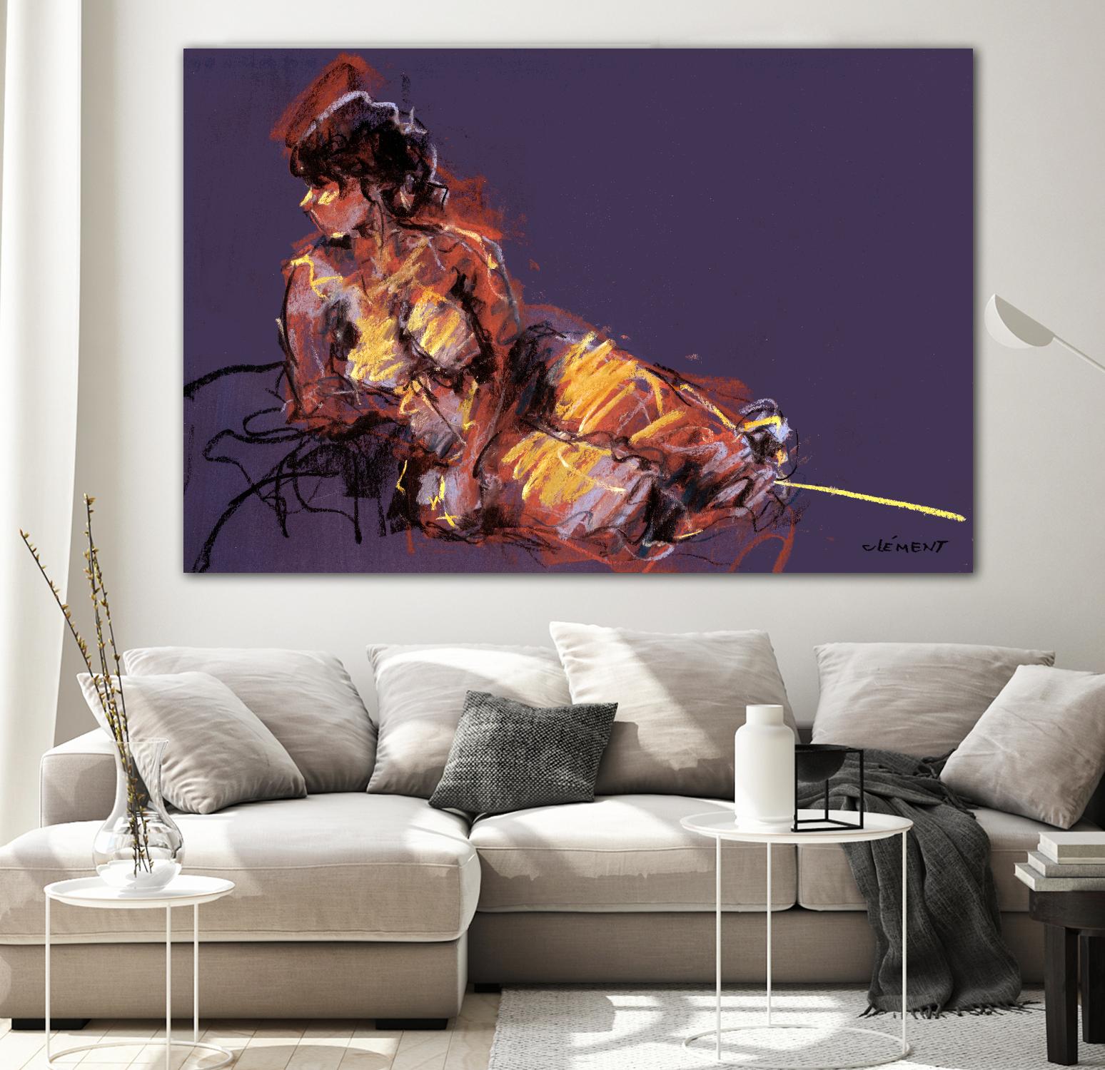 Nude I by Jacques Clement on GIANT ART - beige nude