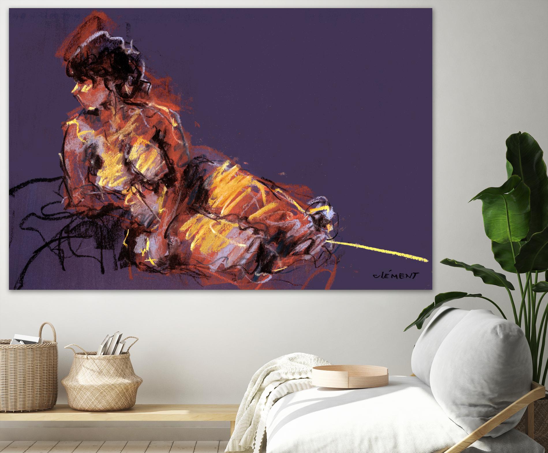 Nude I by Jacques Clement on GIANT ART - beige nude