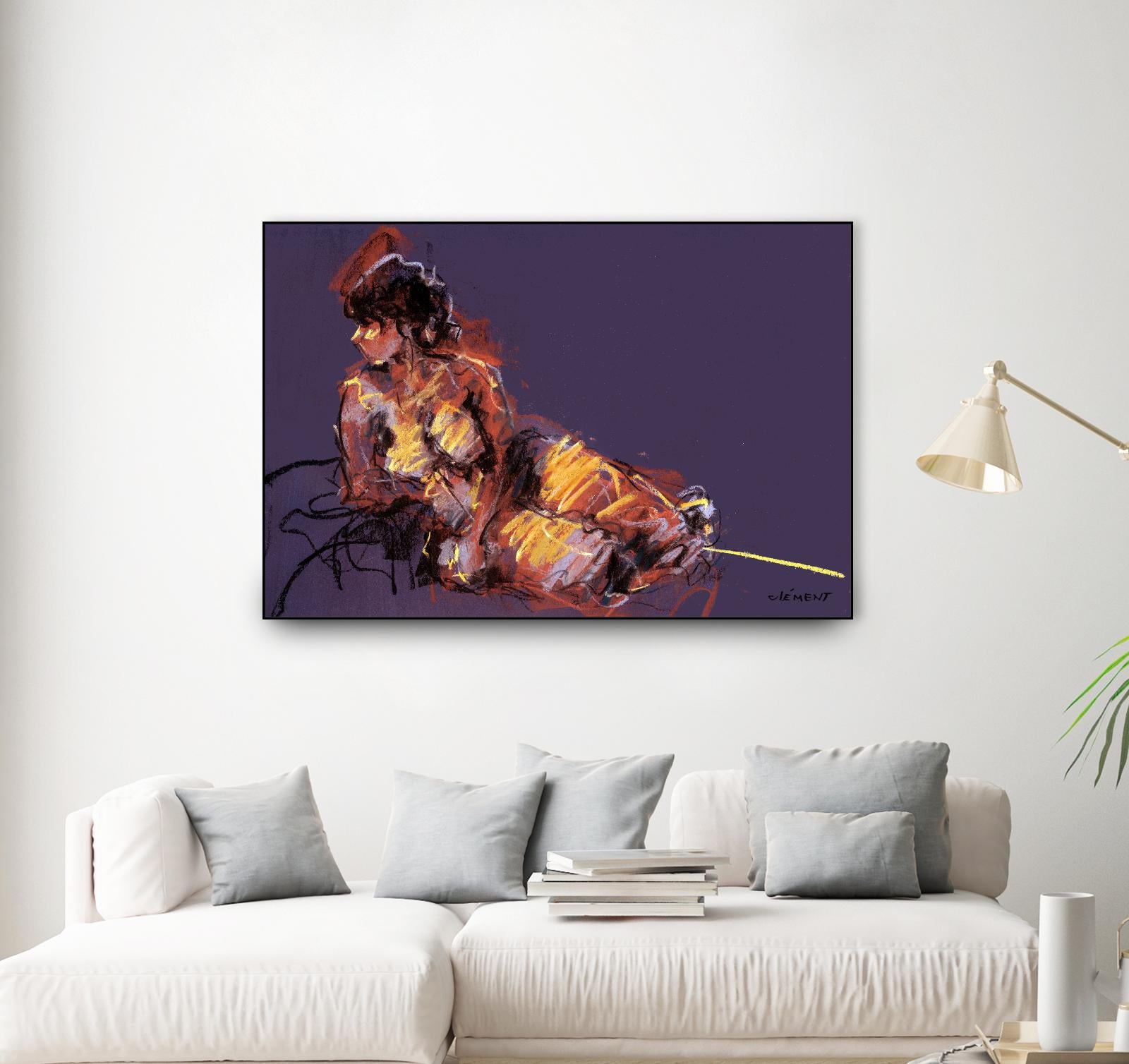 Nude I by Jacques Clement on GIANT ART - beige nude