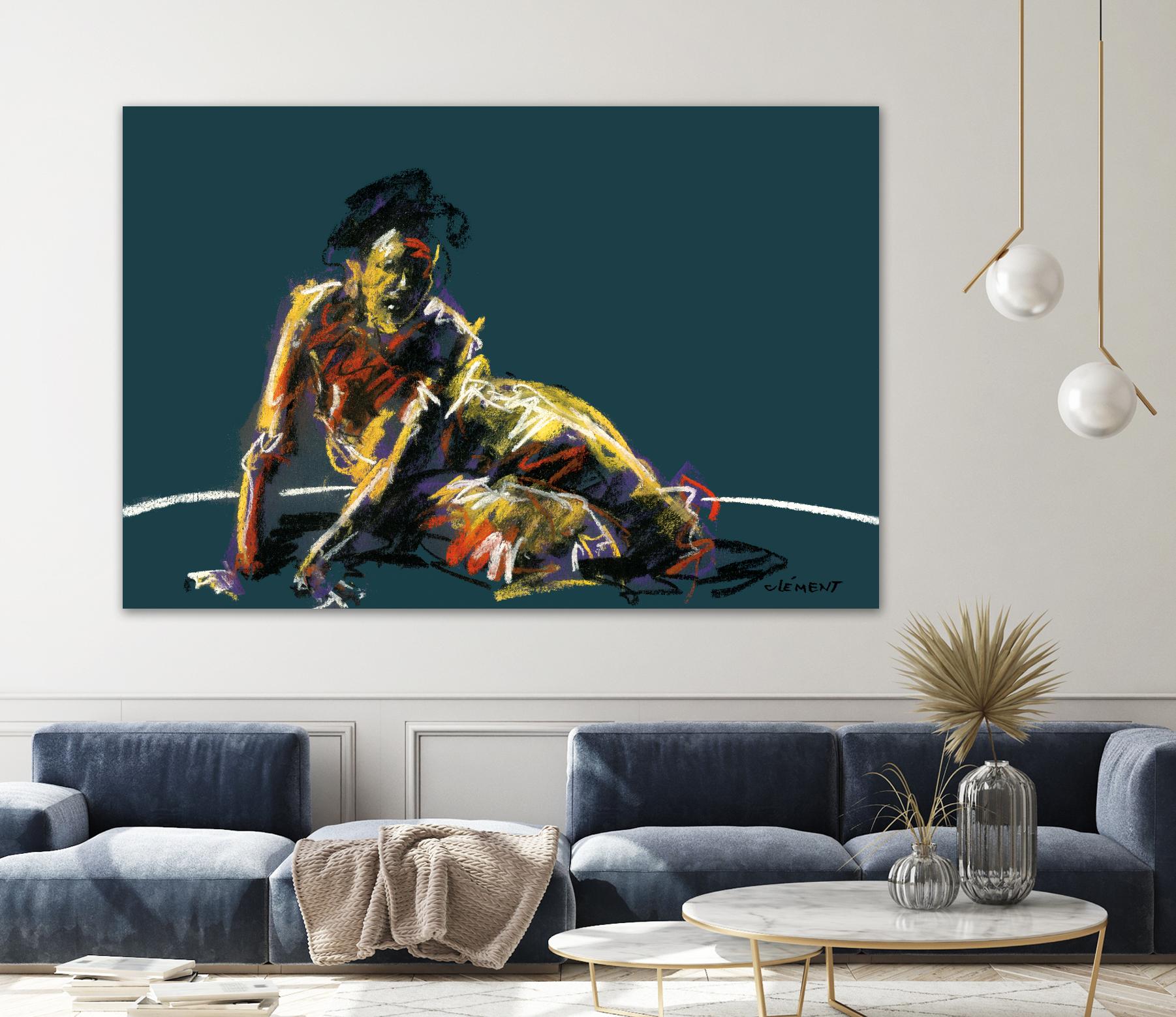 Nude II by Jacques Clement on GIANT ART - beige nude