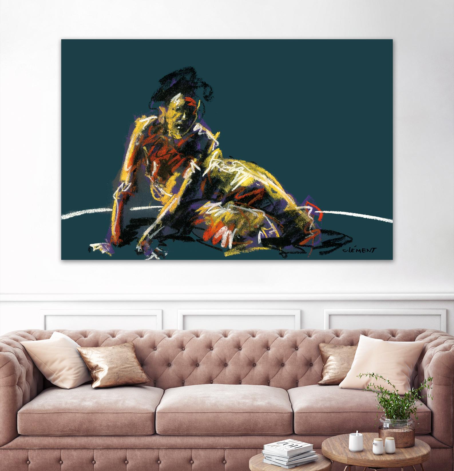 Nude II by Jacques Clement on GIANT ART - beige nude