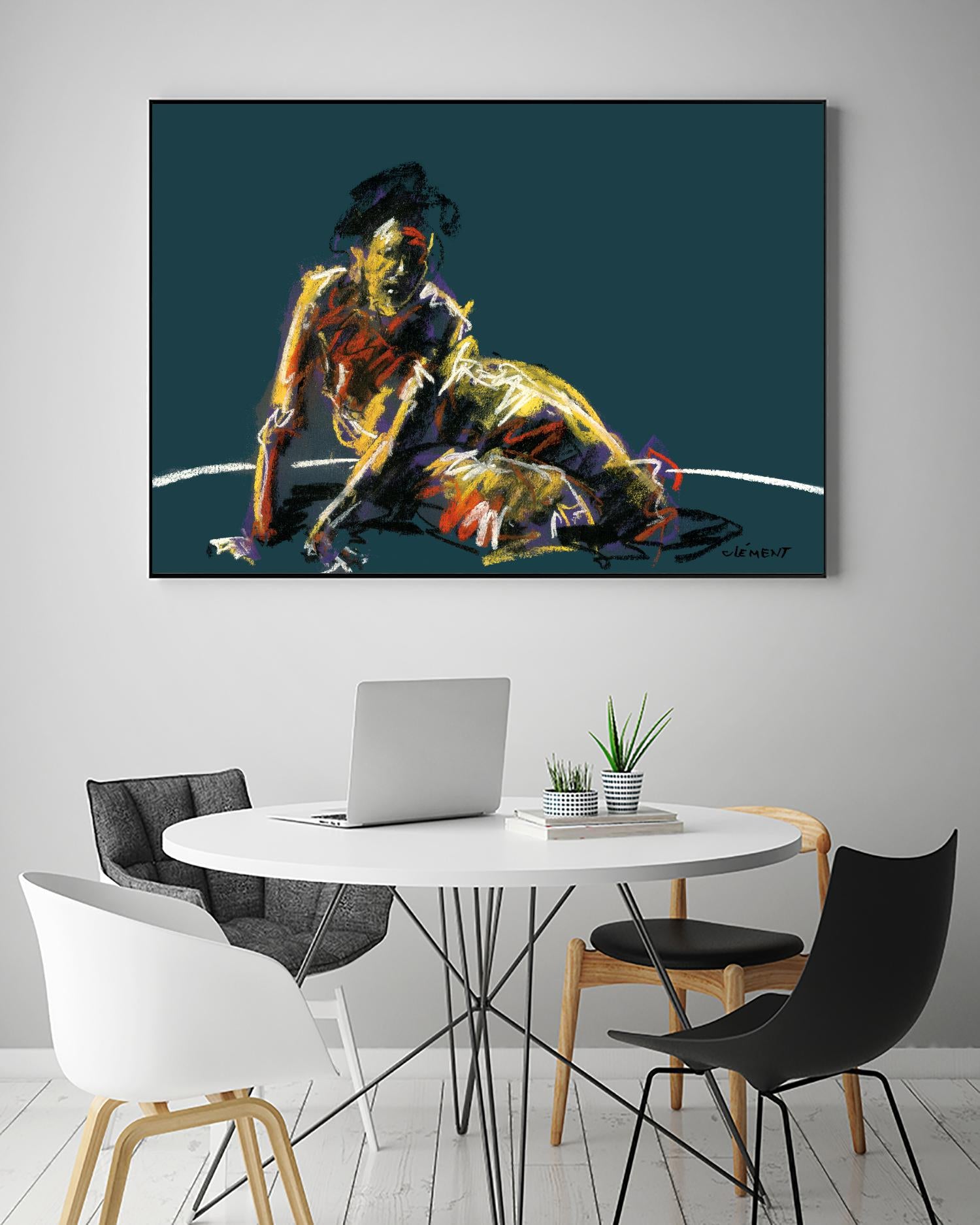 Nude II by Jacques Clement on GIANT ART - beige nude