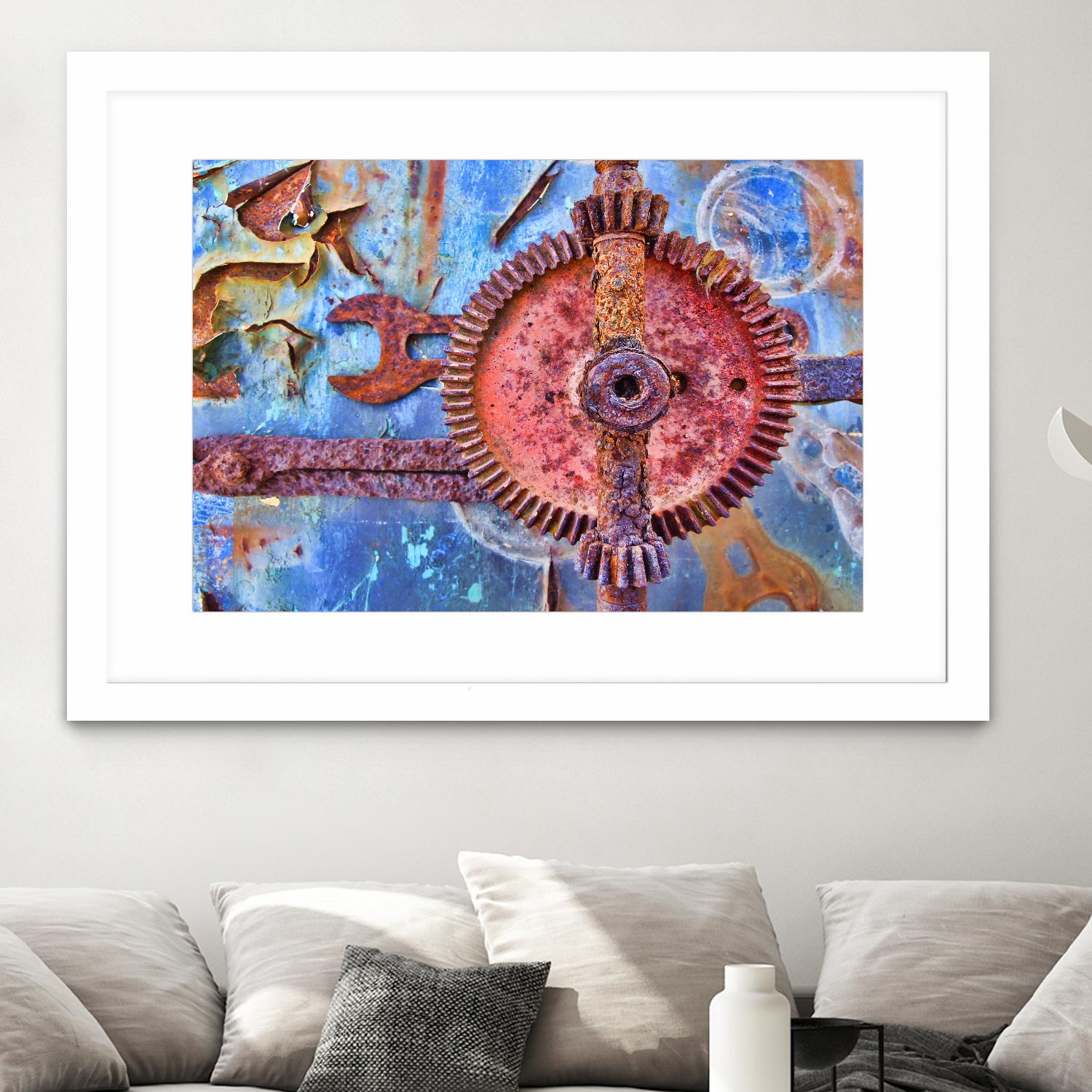 Rusty Gear by Jean-François Dupuis on GIANT ART - pink still life factory