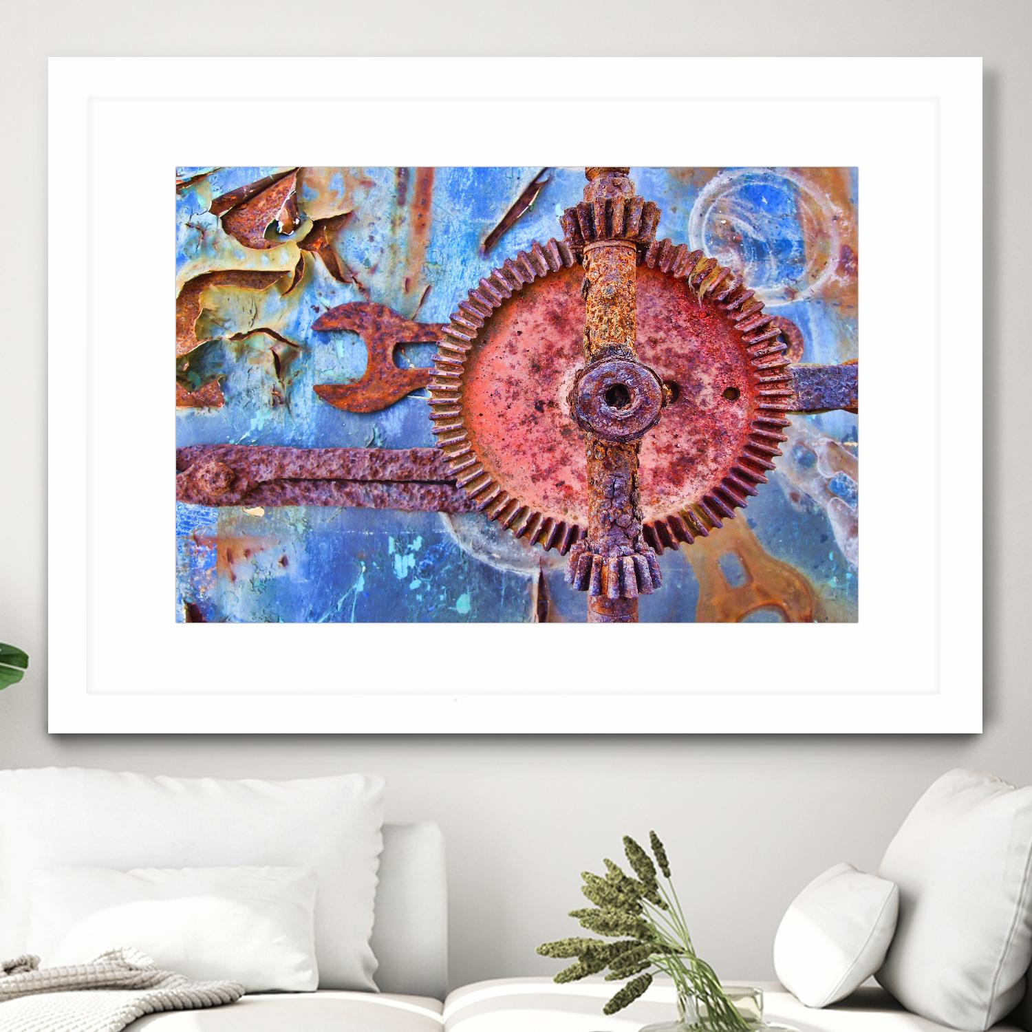 Rusty Gear by Jean-François Dupuis on GIANT ART - pink still life factory