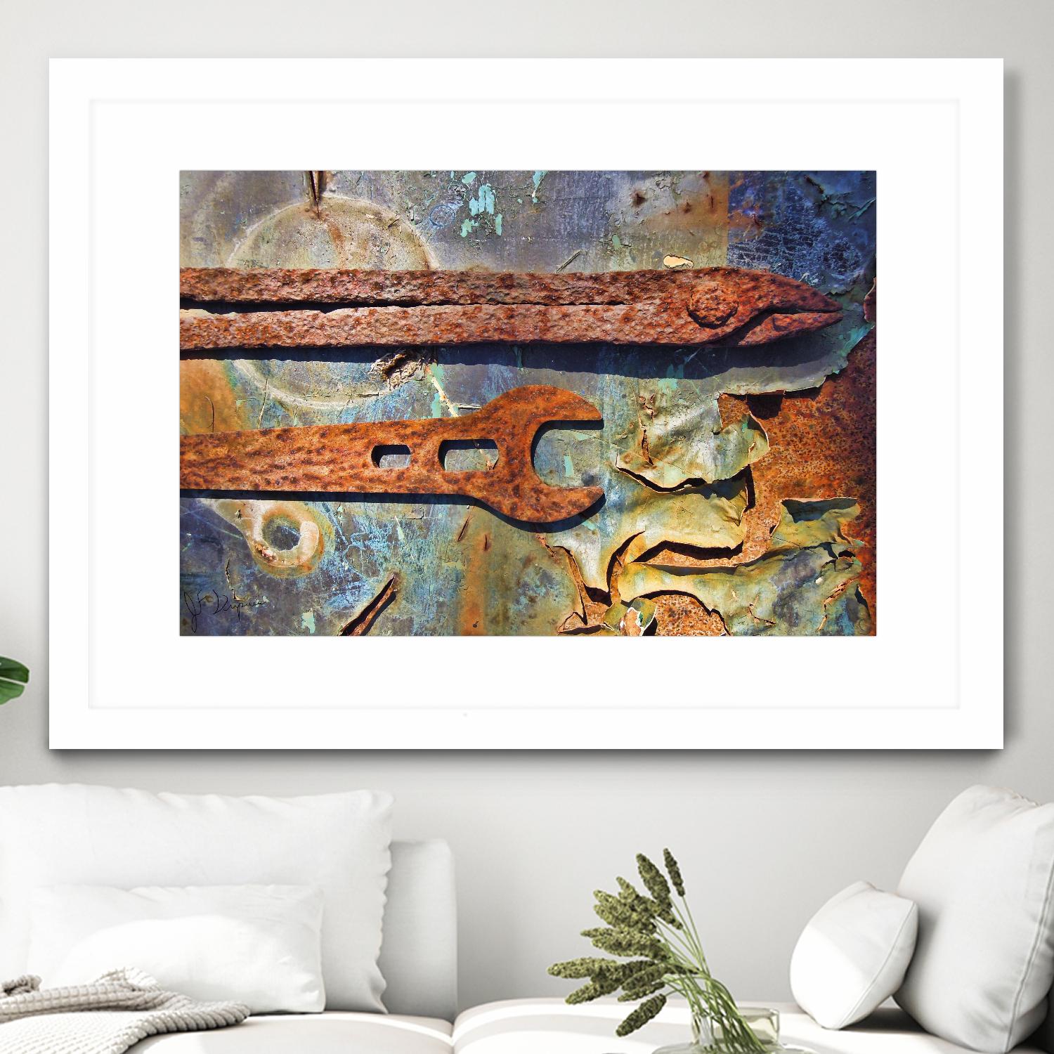 Rusty Tools I by Jean-François Dupuis on GIANT ART - orange still life factory