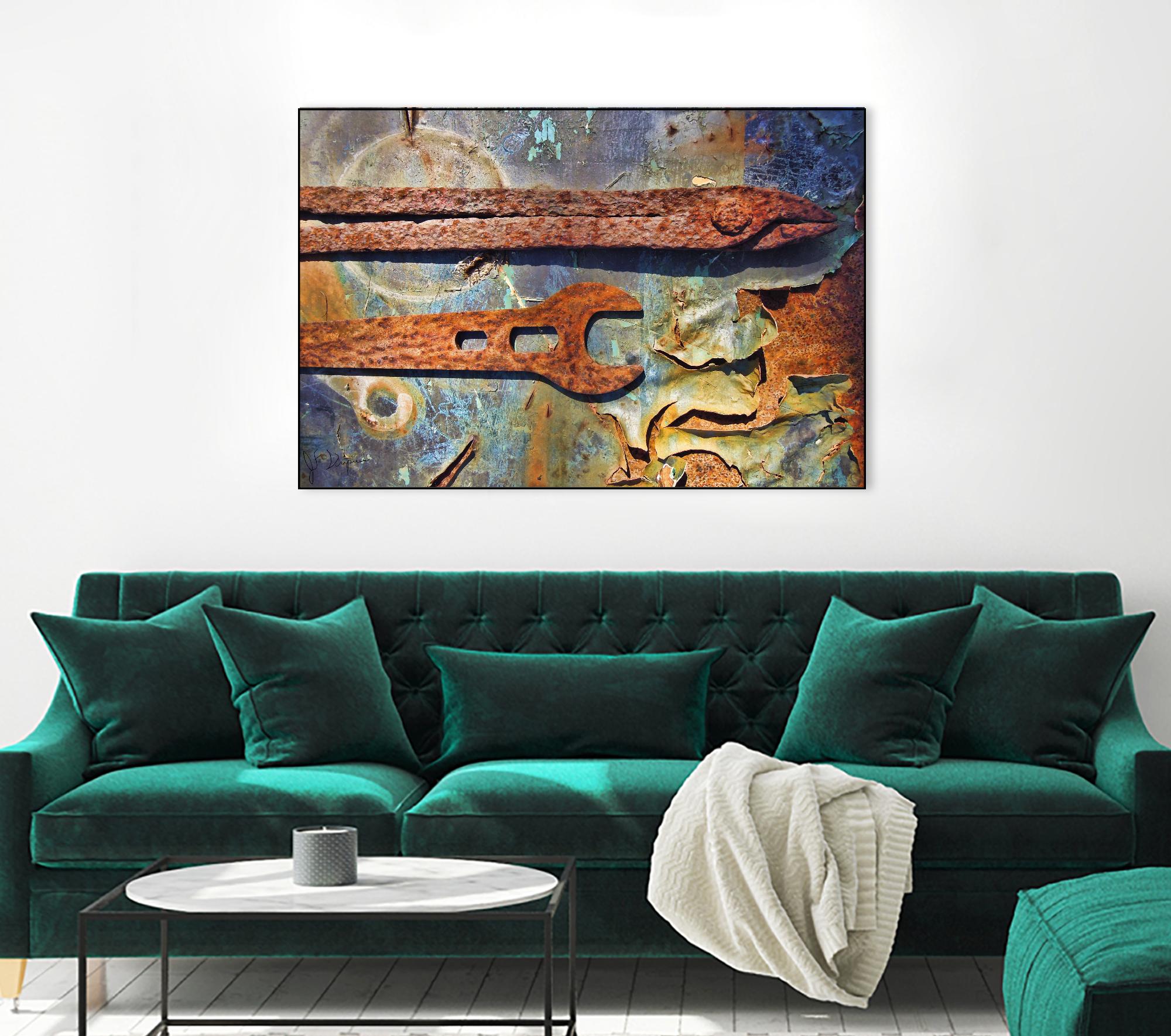 Rusty Tools I by Jean-François Dupuis on GIANT ART - blue photo art