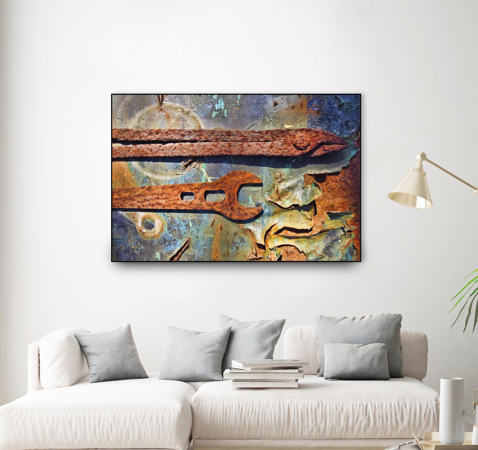 Rusty Tools I by Jean-François Dupuis on GIANT ART - blue photo art