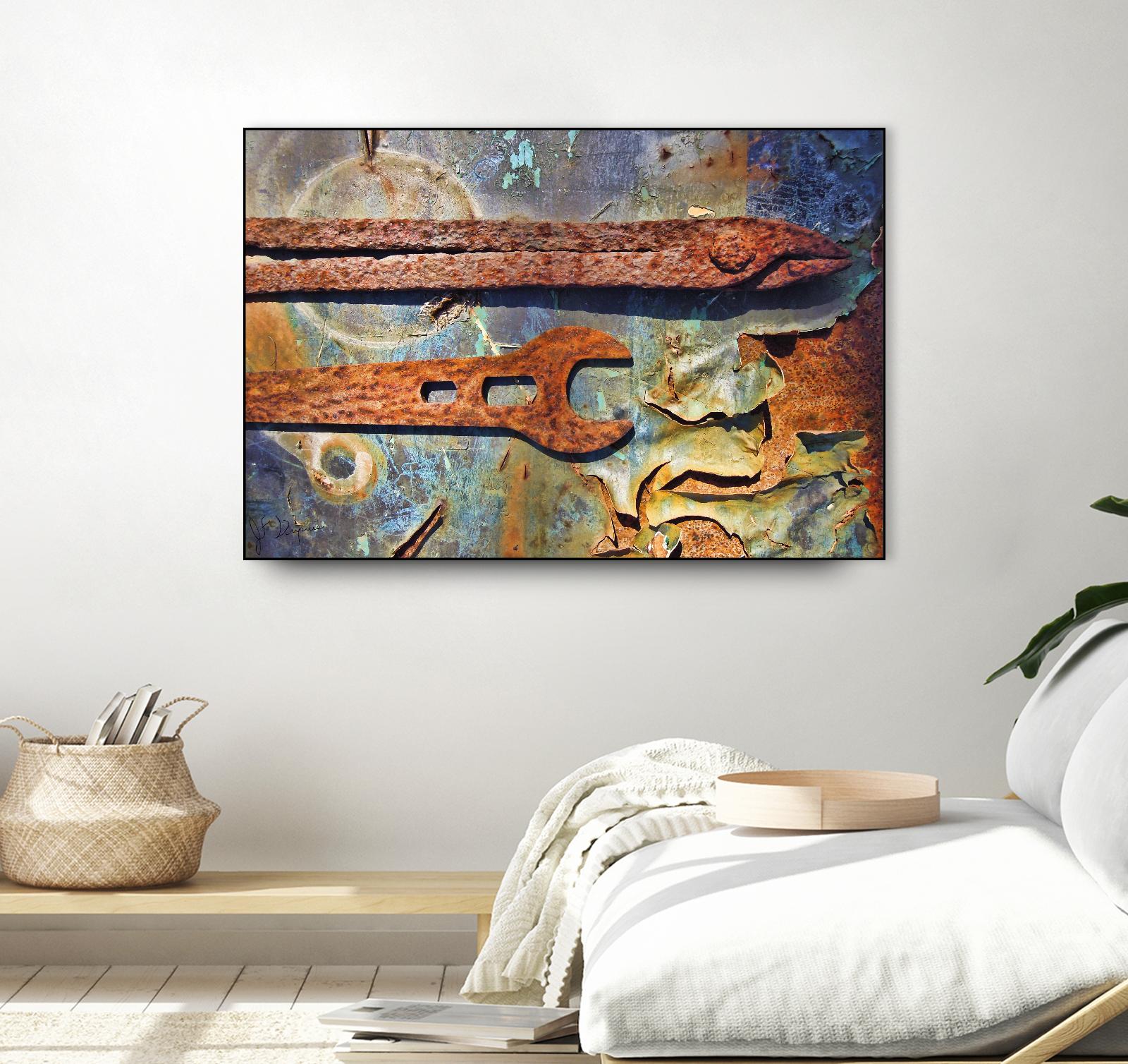 Rusty Tools I by Jean-François Dupuis on GIANT ART - blue photo art