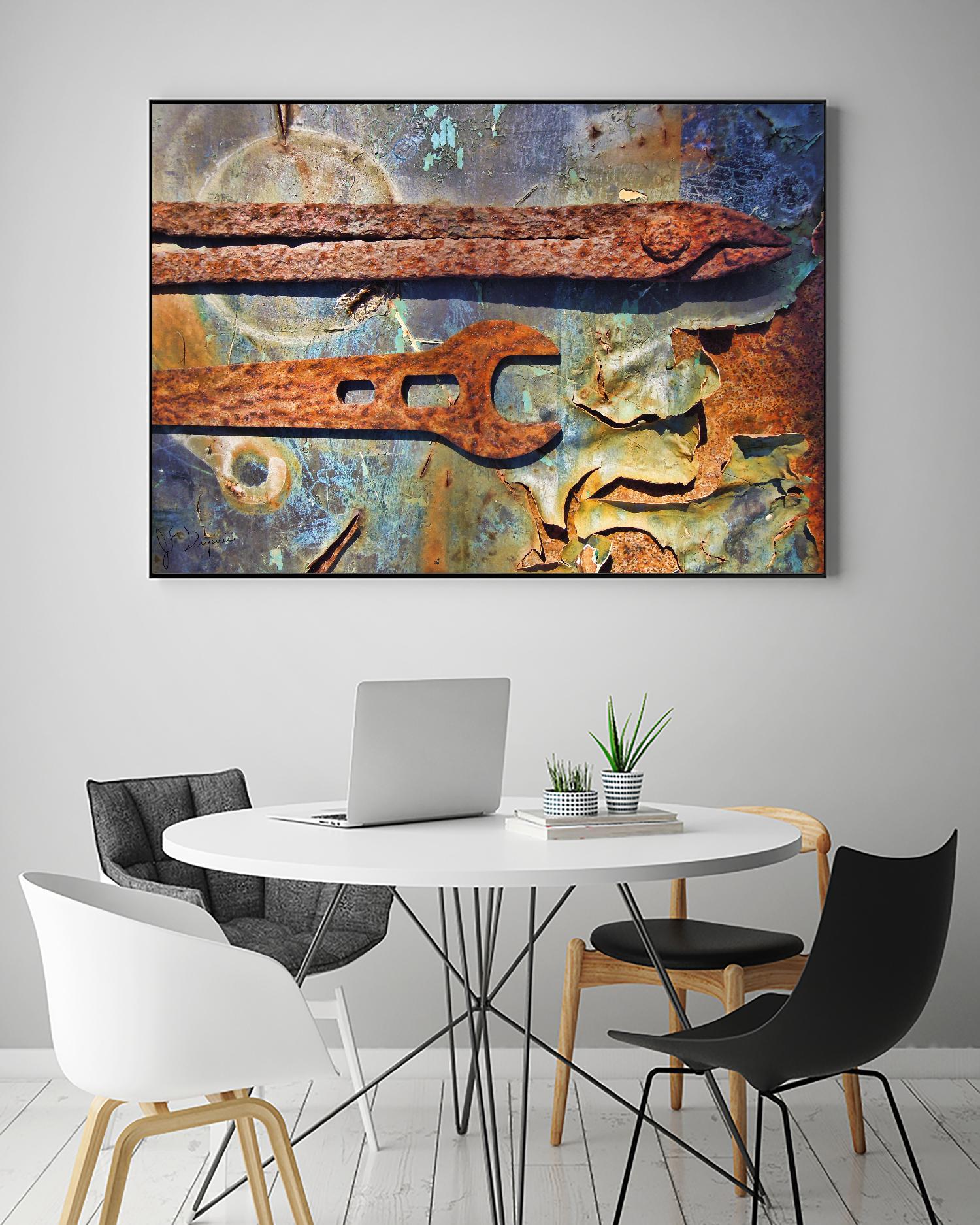 Rusty Tools I by Jean-François Dupuis on GIANT ART - blue photo art