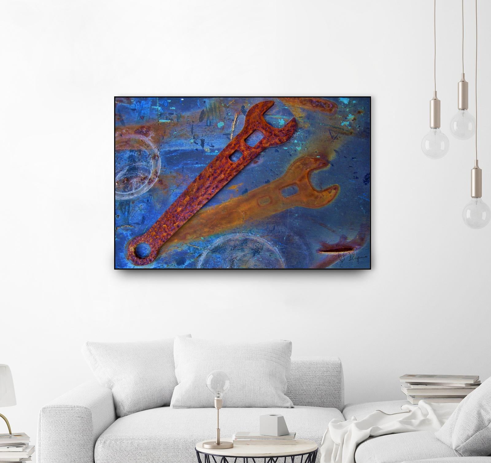Rusty Tools II by Jean-François Dupuis on GIANT ART - blue photo art