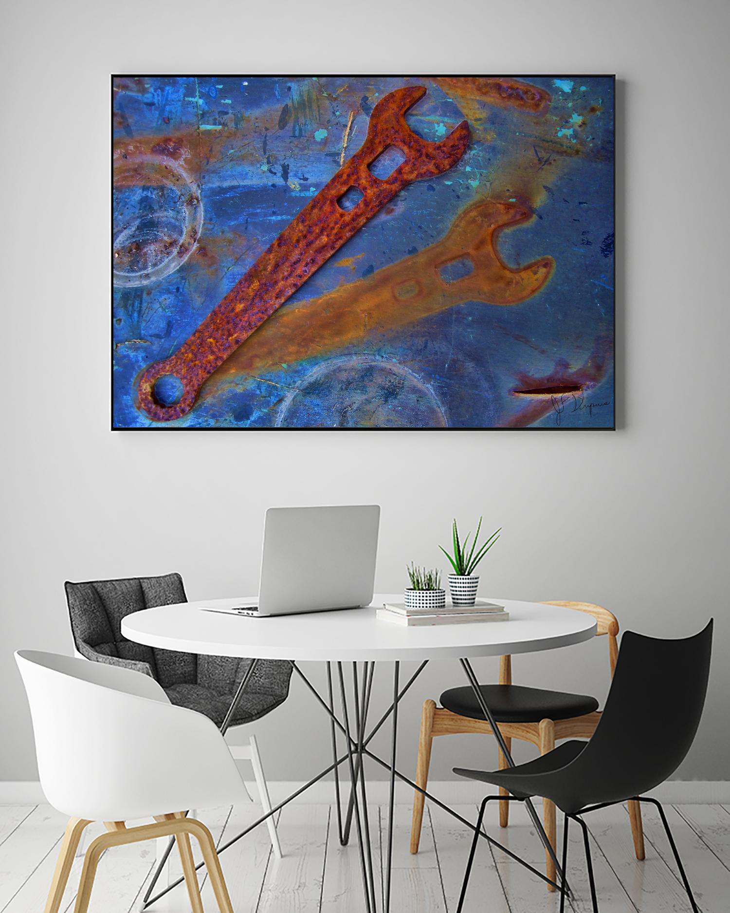 Rusty Tools II by Jean-François Dupuis on GIANT ART - blue photo art