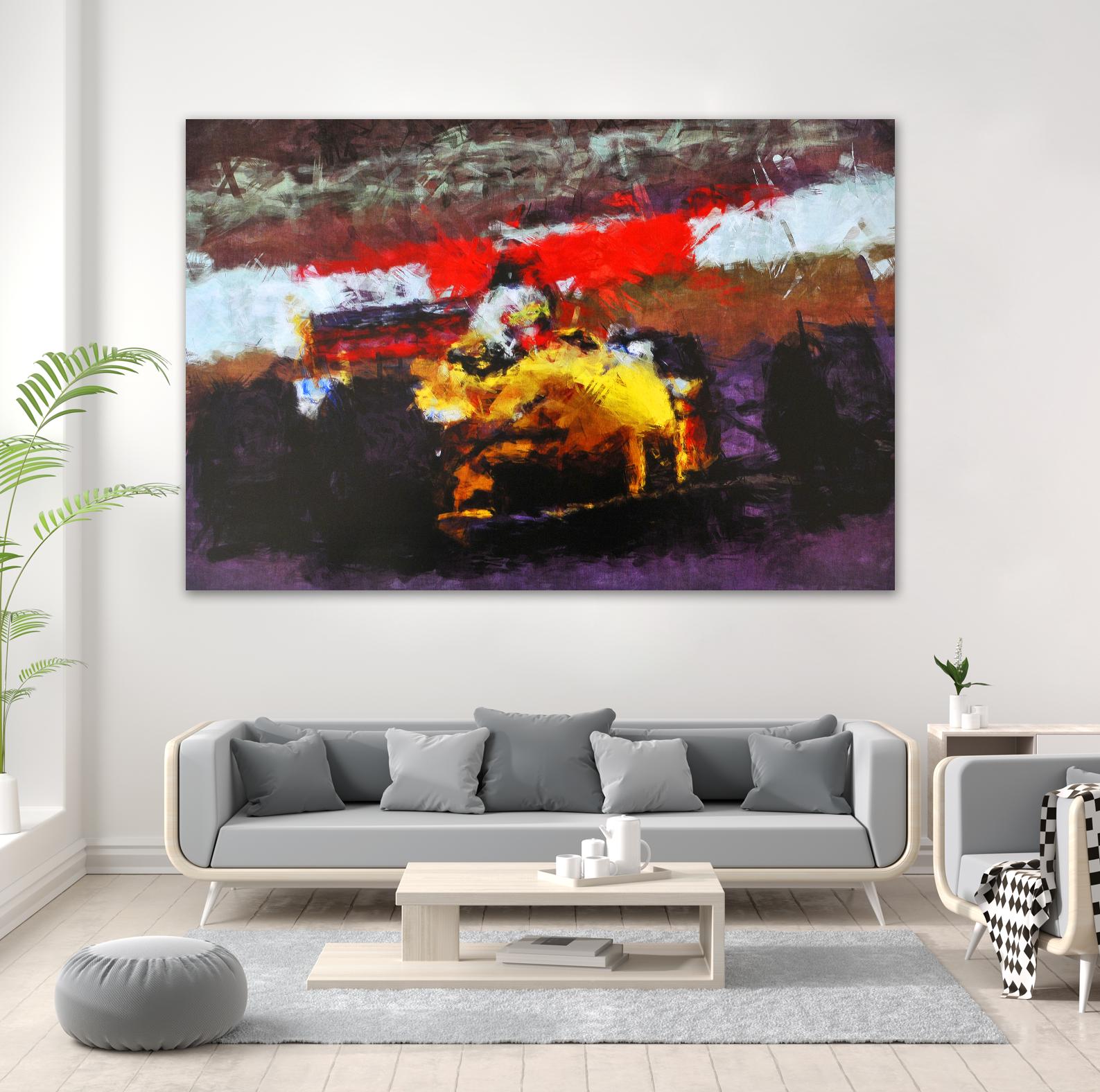 Racing car 5 by Jean-François Dupuis on GIANT ART - red transportation voiture de course