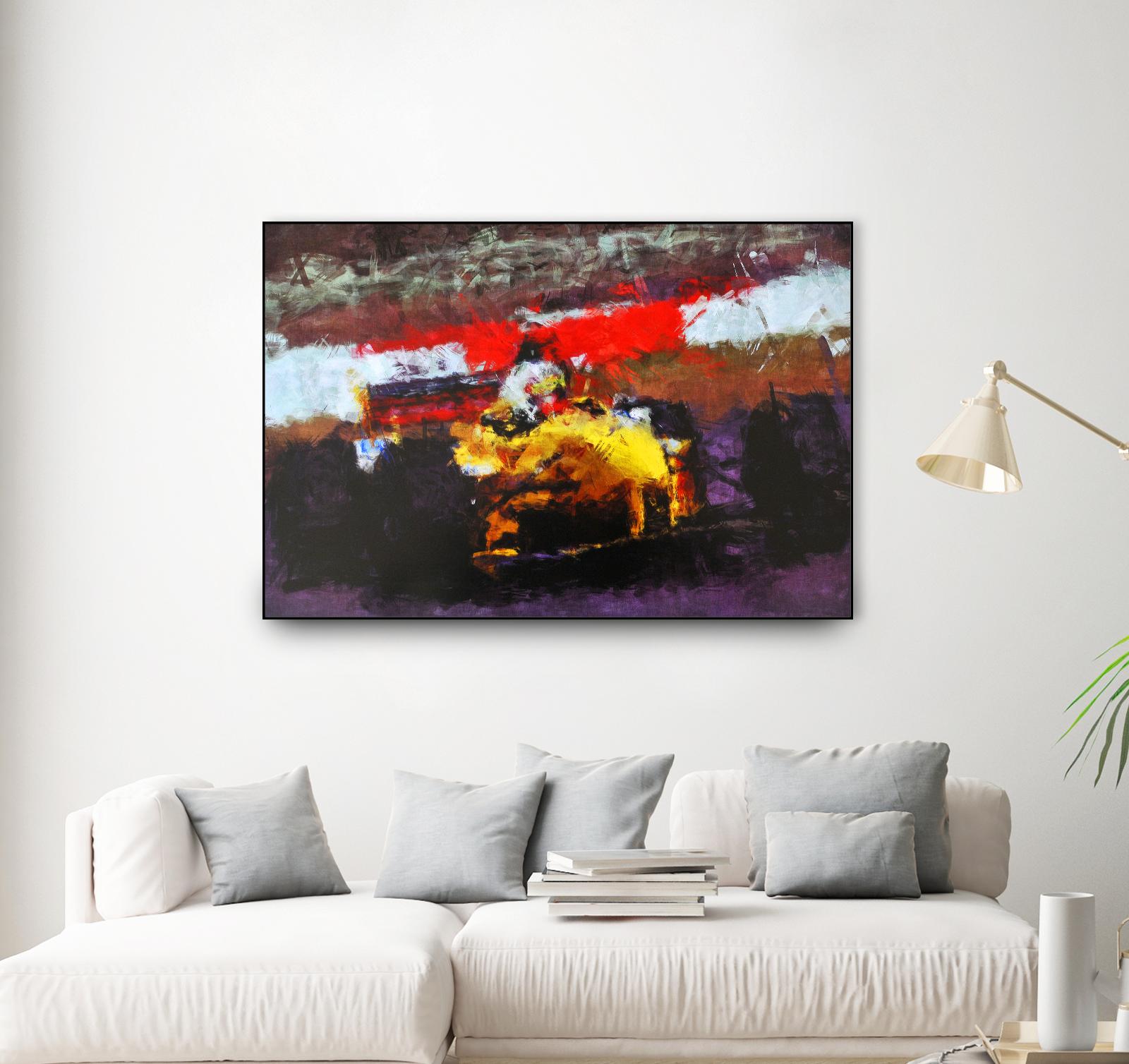 Racing car 5 by Jean-François Dupuis on GIANT ART - red transportation voiture de course