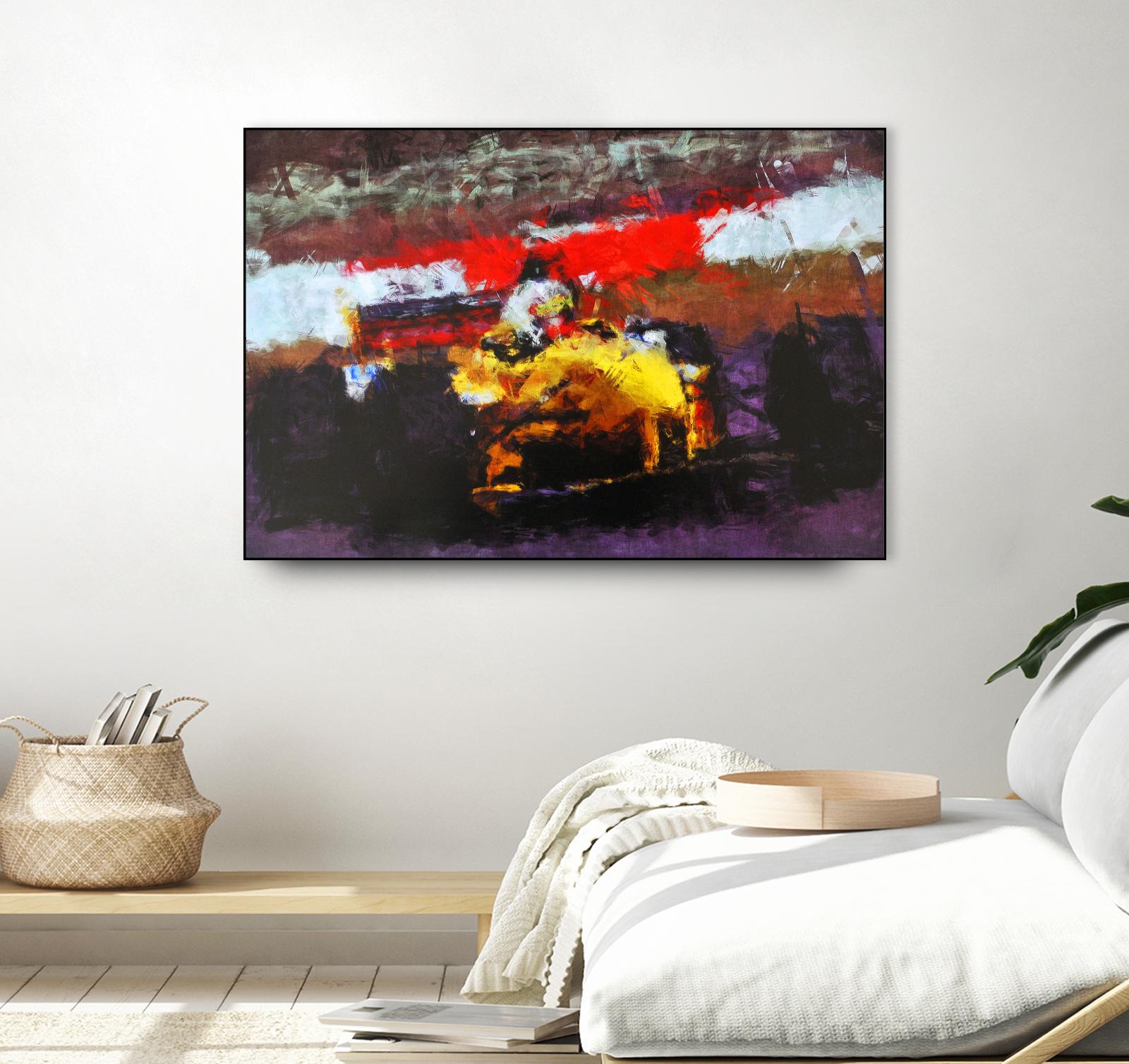 Racing car 5 by Jean-François Dupuis on GIANT ART - red transportation voiture de course