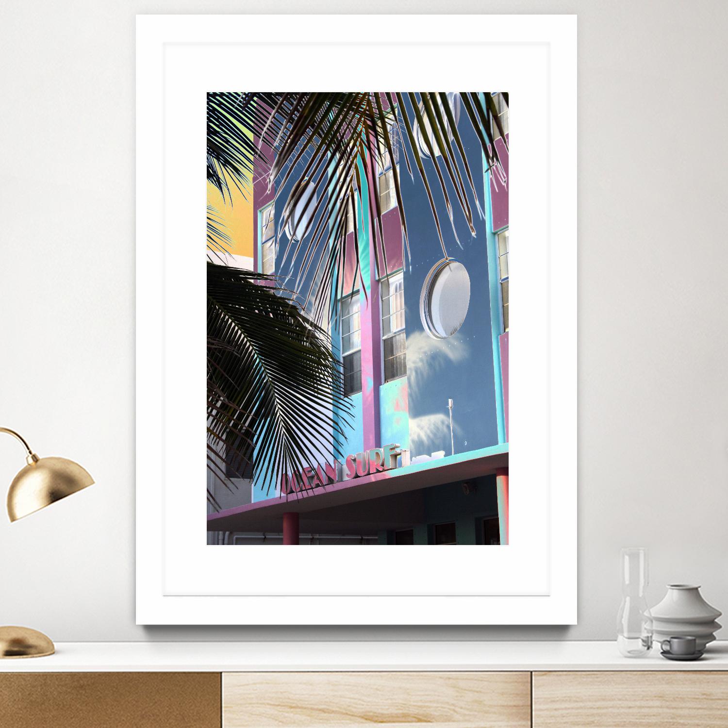 Ocean Surf by Rene Griffith on GIANT ART - pink costal miami