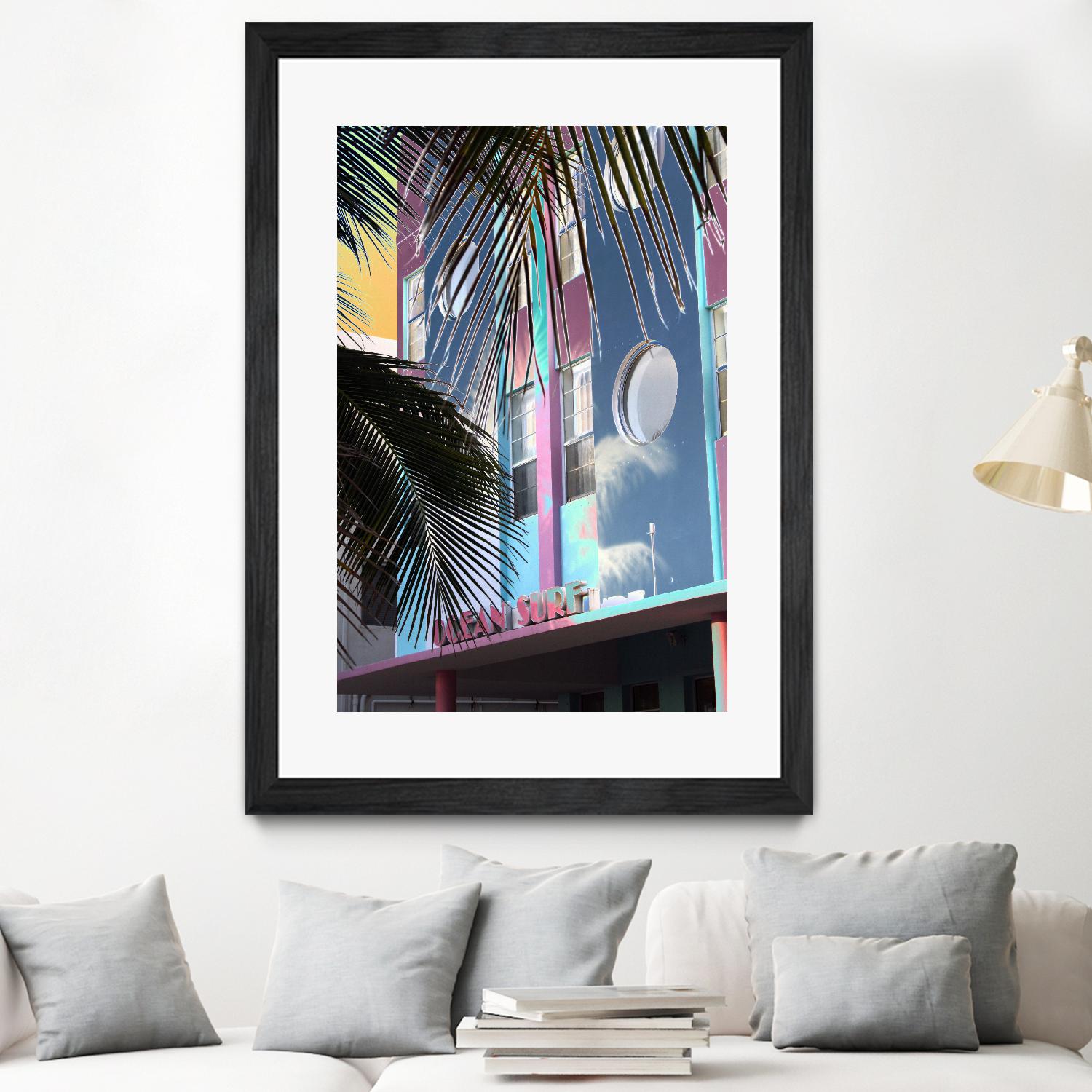 Ocean Surf by Rene Griffith on GIANT ART - pink costal miami