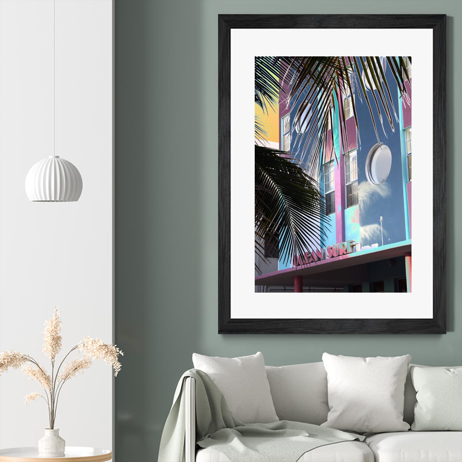 Ocean Surf by Rene Griffith on GIANT ART - pink costal miami