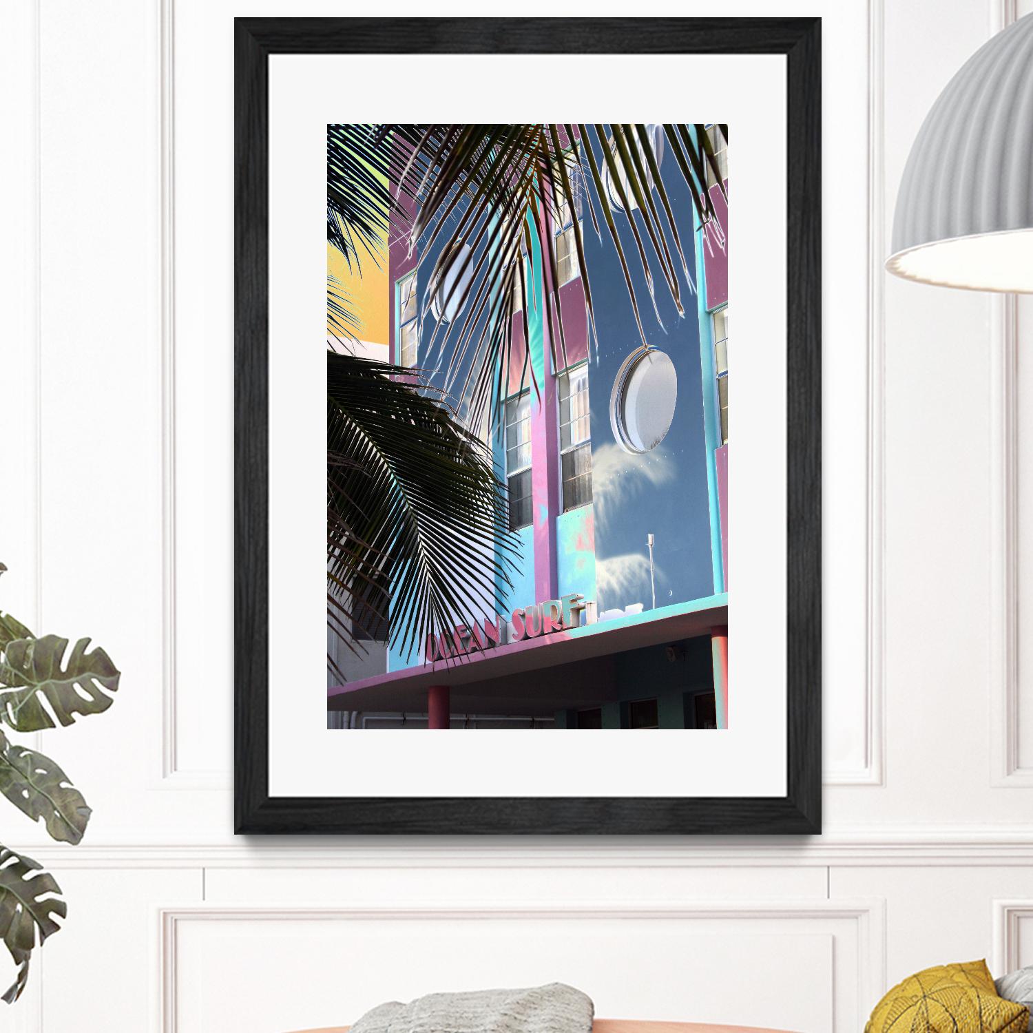 Ocean Surf by Rene Griffith on GIANT ART - pink costal miami