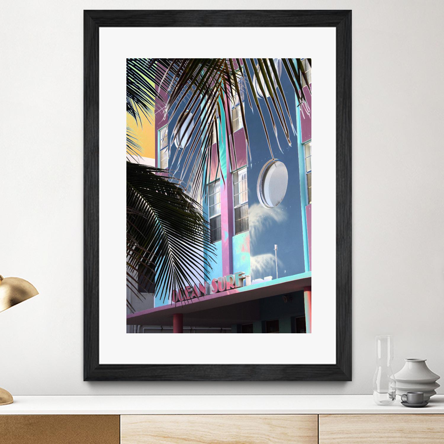 Ocean Surf by Rene Griffith on GIANT ART - pink costal miami